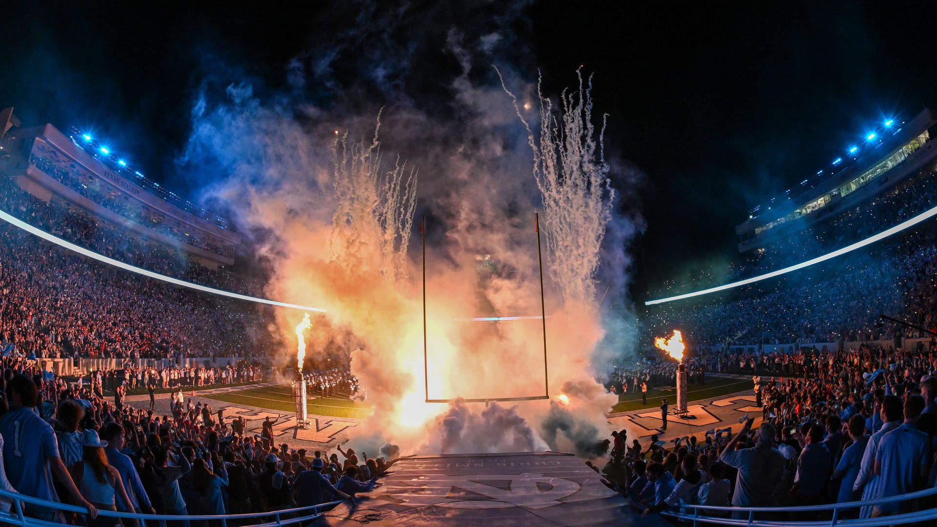 football fireworks
