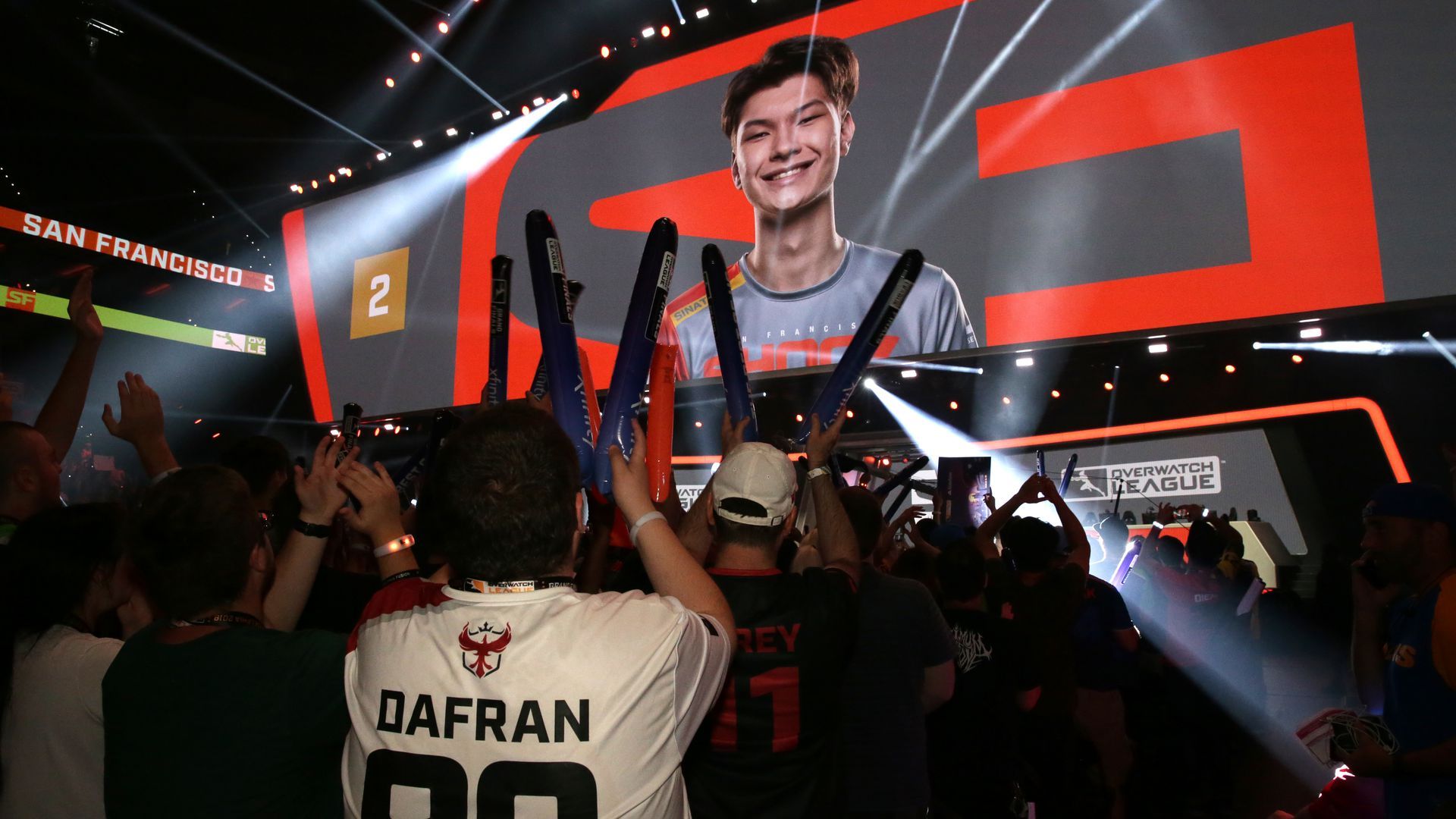 Picture of Jay "Sinatraa" Won in a giant screen