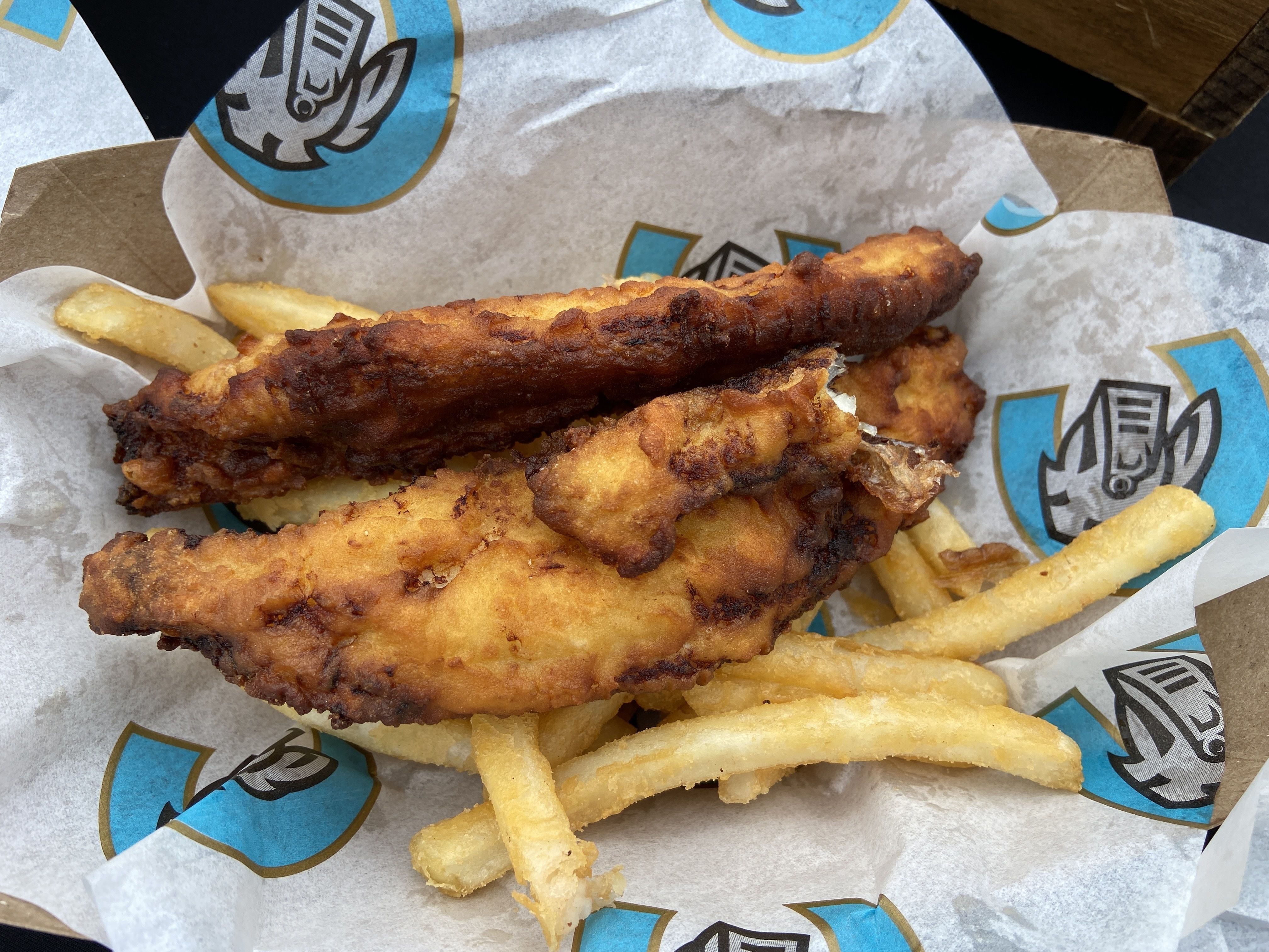 Catfish basket at Truist Field.