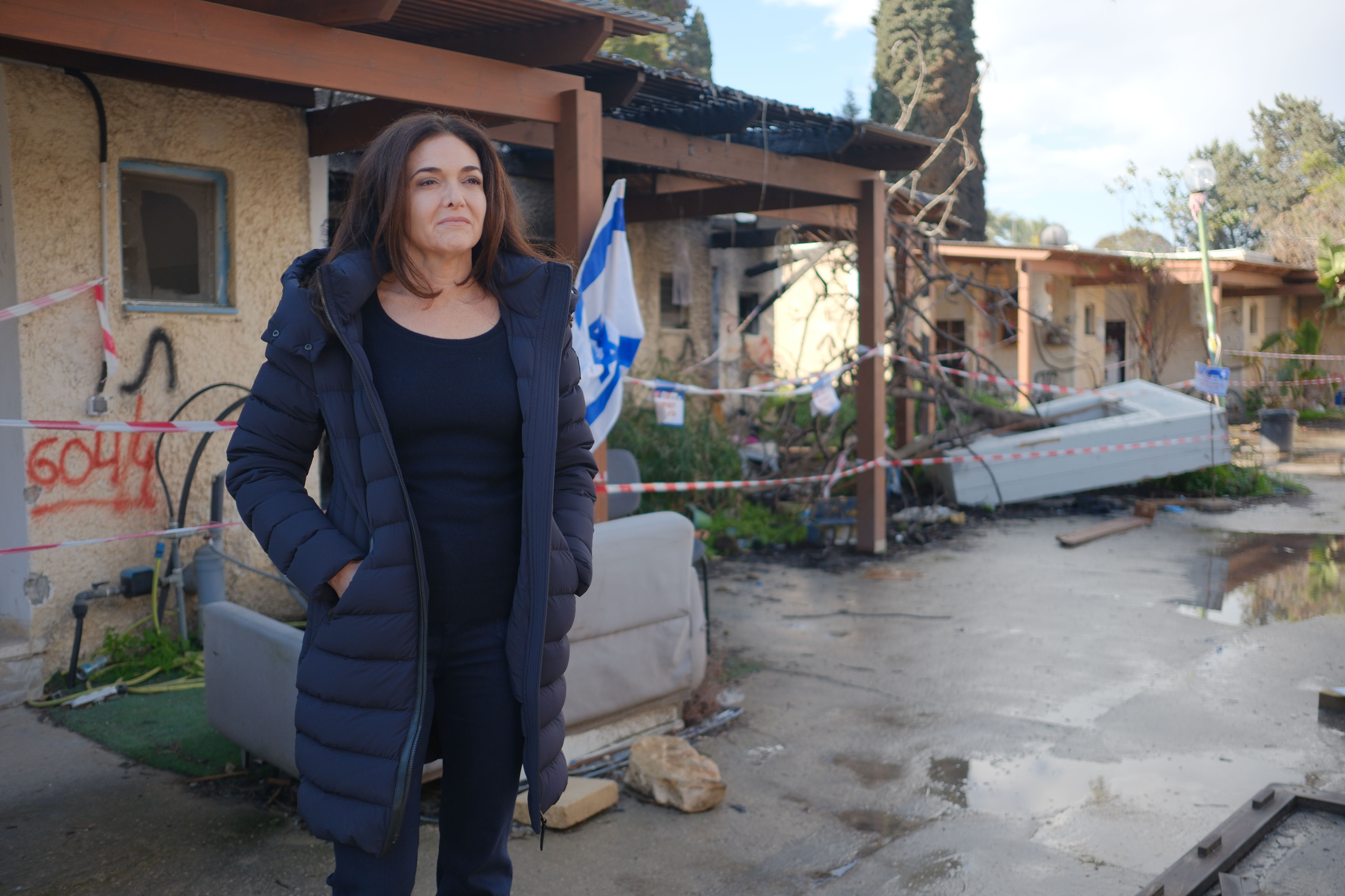 In "Screams Before Silence," Sheryl Sandberg visits Kfar Aza, an Israeli kibbutz. 