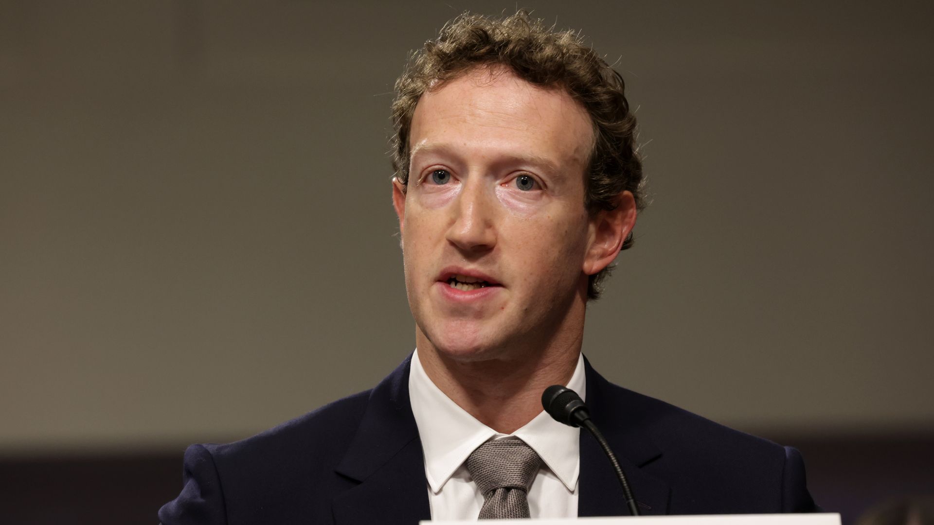 Mark Zuckerberg, CEO of Meta testifies before the Senate Judiciary Committee at the Dirksen Senate Office Building on January 31, 2024 in Washington, DC.