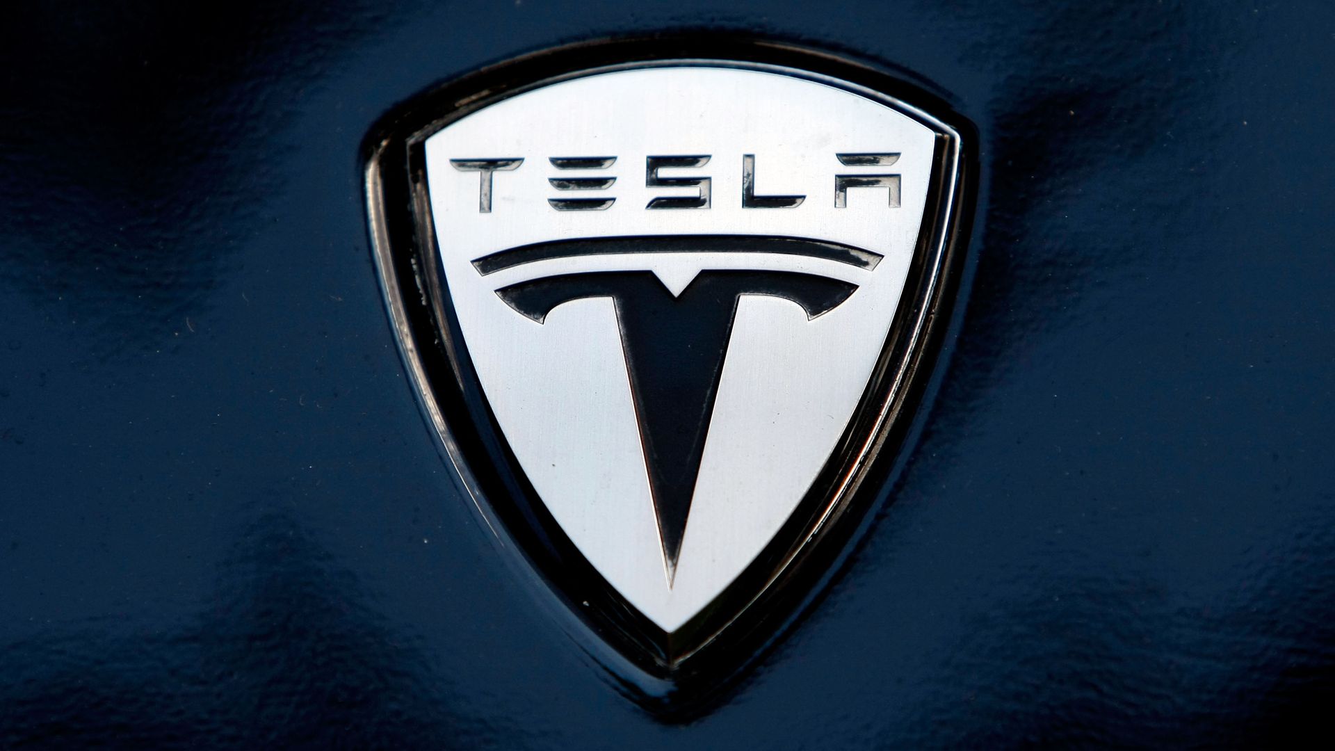 Photo of Tesla's electric car logo