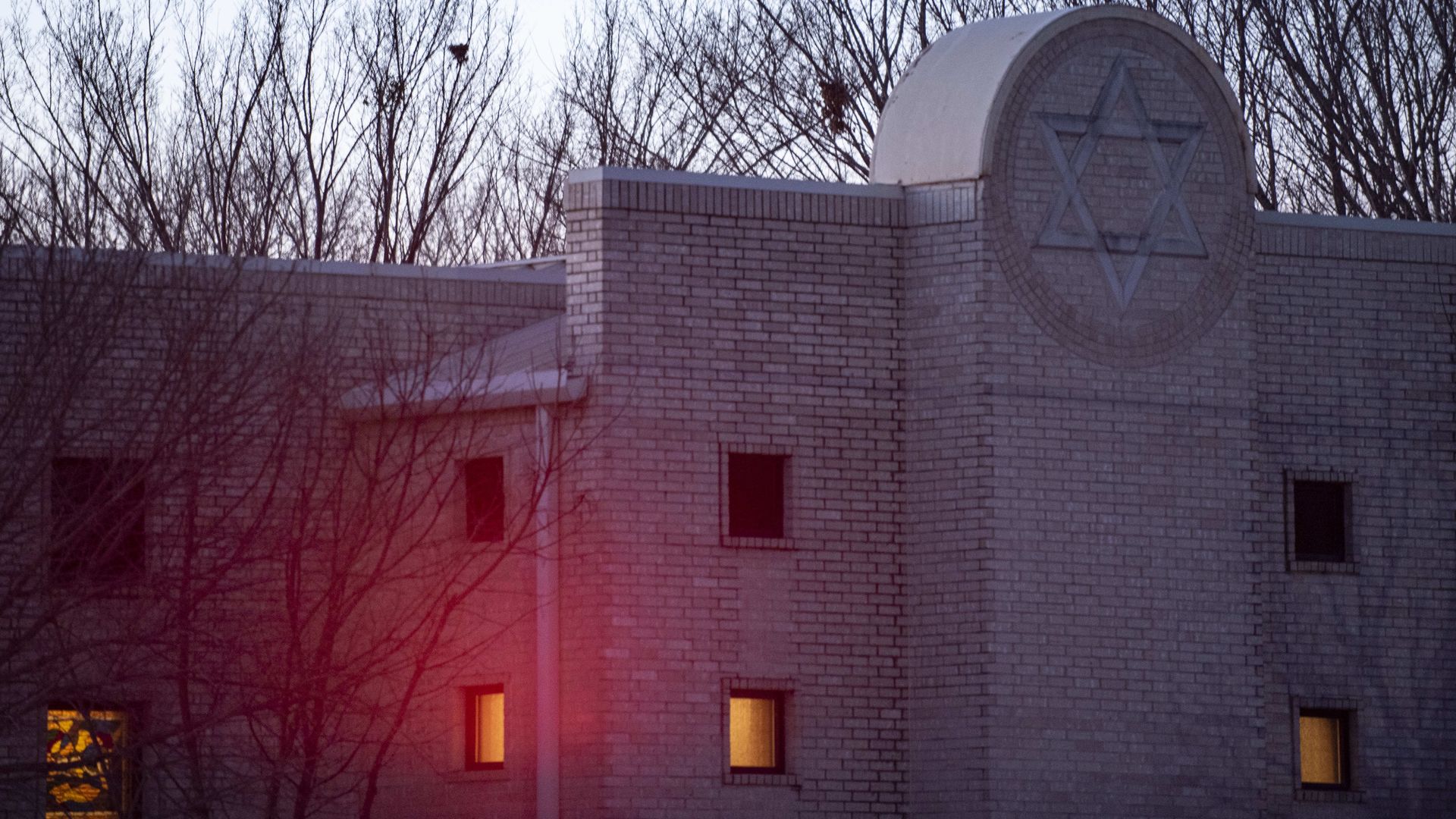 Congregation Beth Israel synagogue, the scene of the hostage situation over the weekend, seen on Jan. 17.