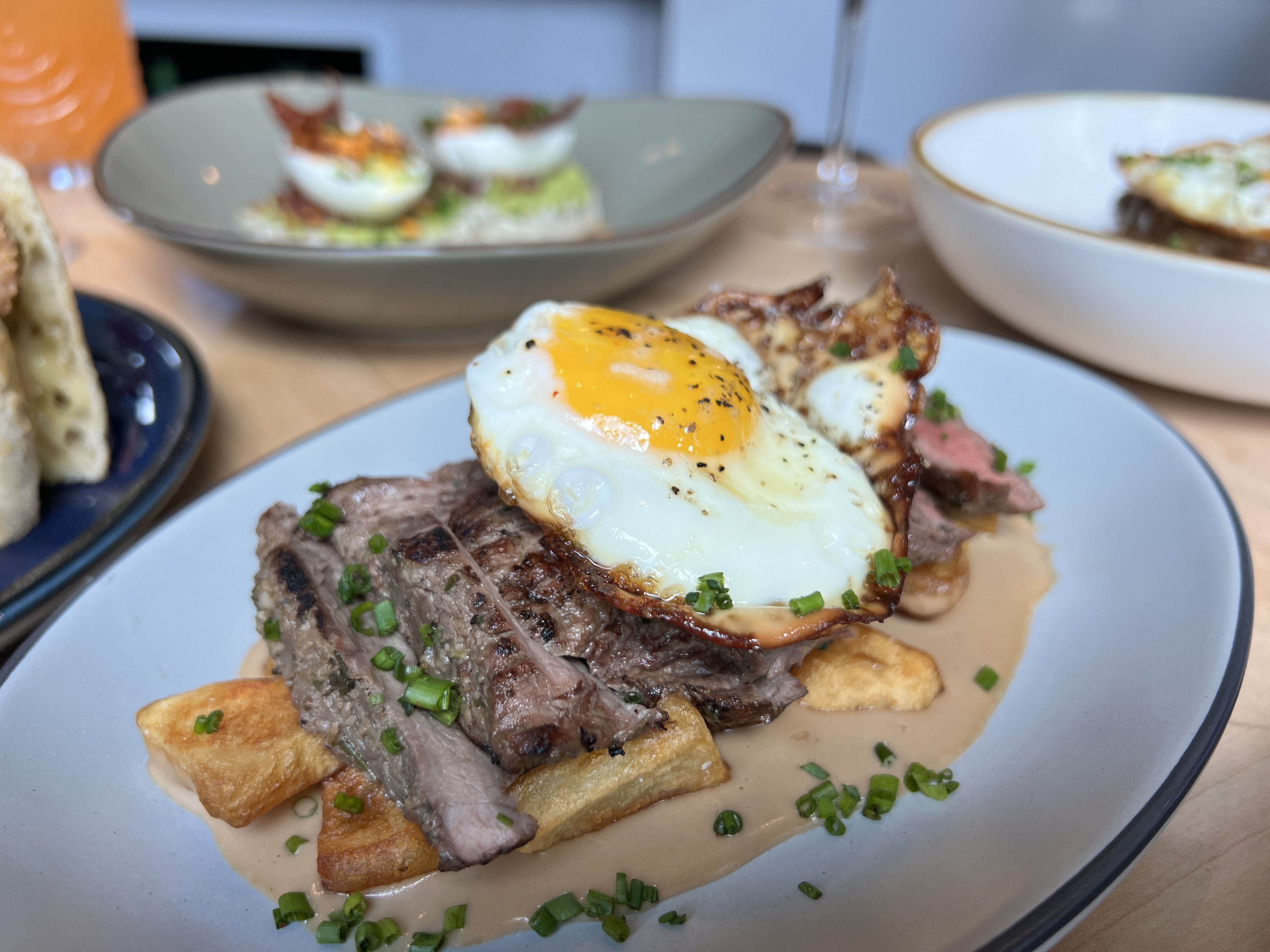 steak and eggs
