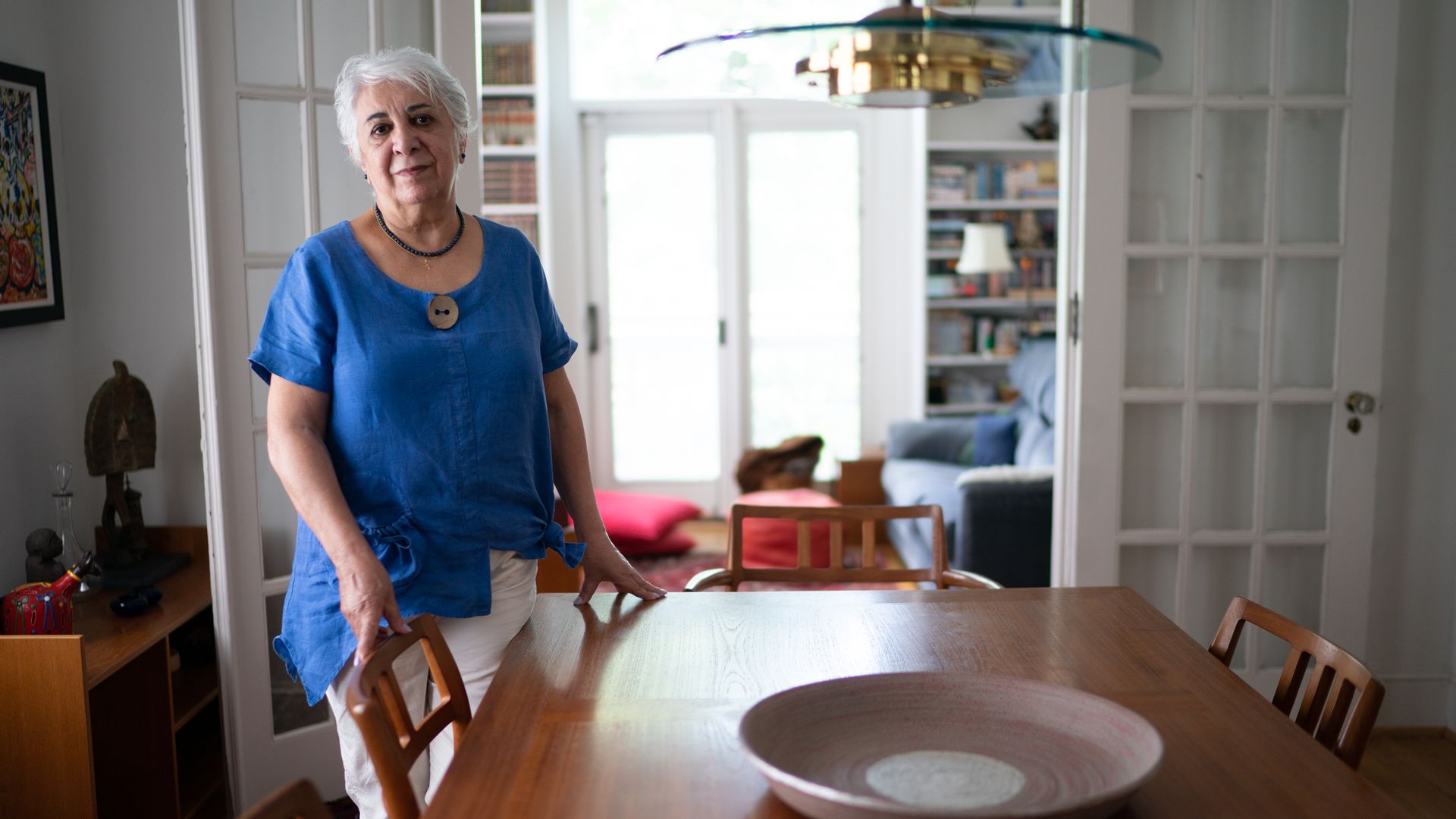 Josefa Ippolito-Shepherd stands in her home