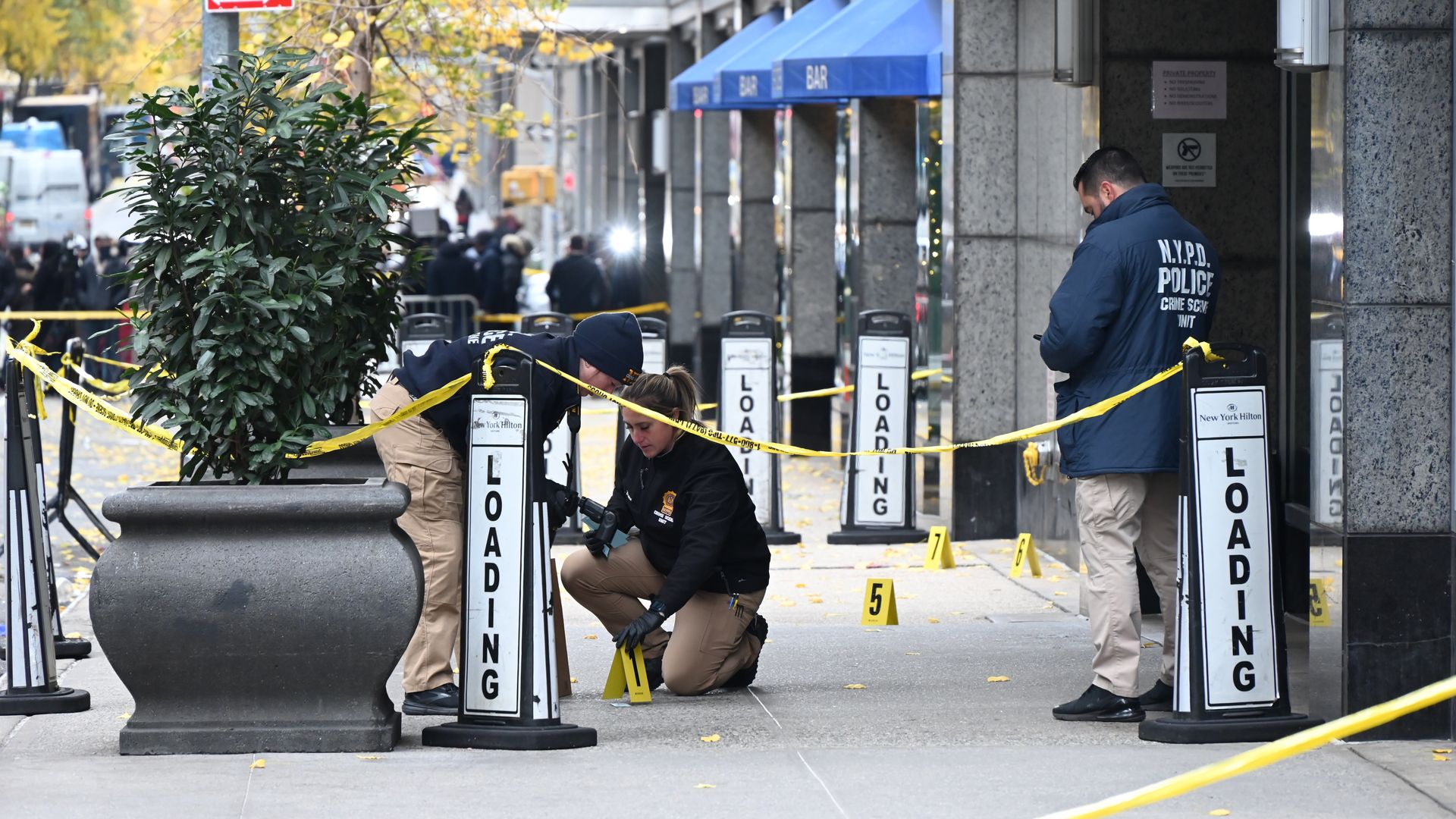 Photo of crime scene tape outside of a building 