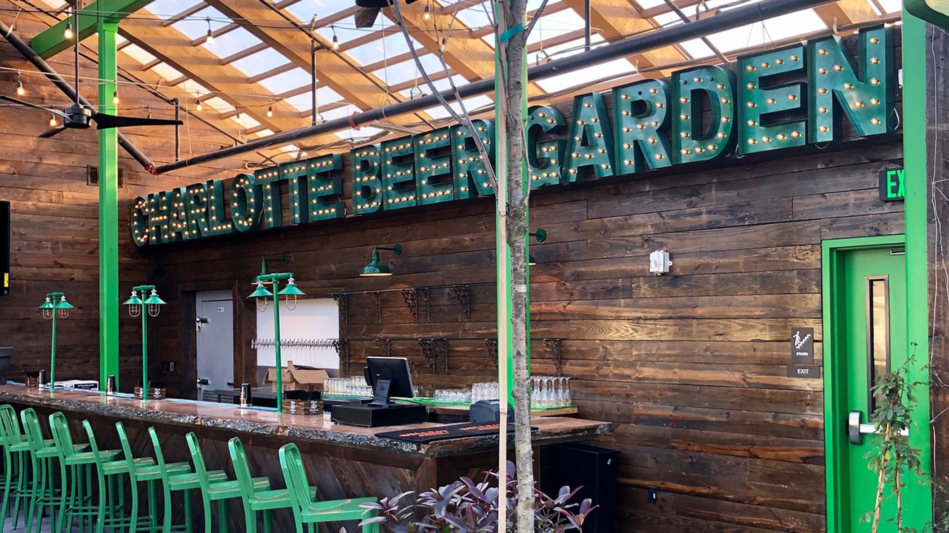 charlotte beer garden bar and restaurant south end charlotte