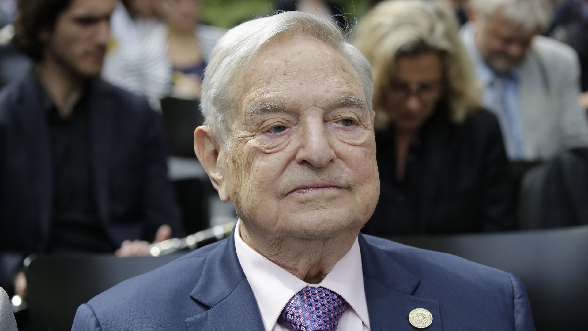 A headshot of George Soros.