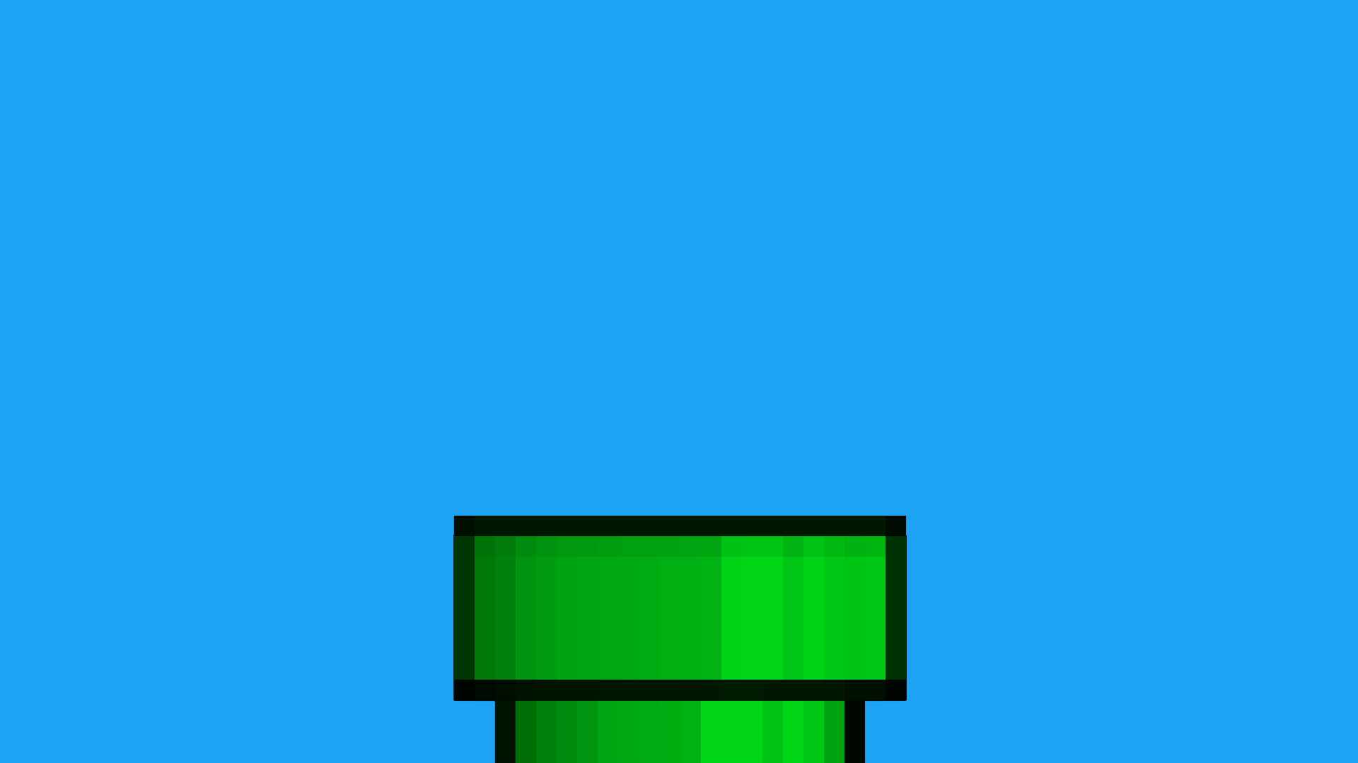 Animated gif of a white solidarity fist coming out of a Super-Mario-themed green pipe