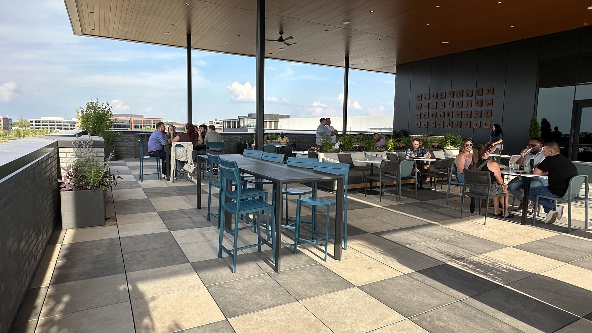photos of rooftop bar