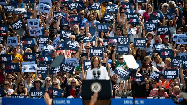 Harris Rally Map Harris campaign weaponizes crowd size against Trump