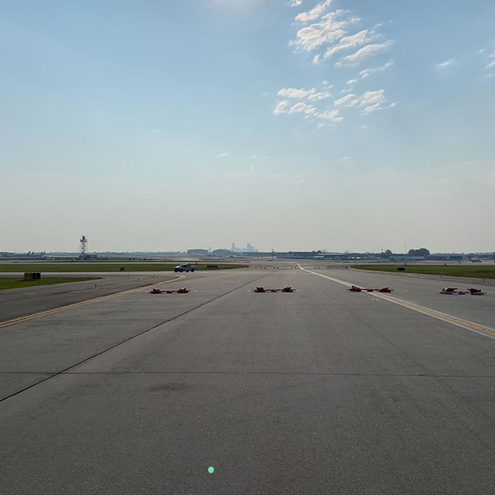 Runway 18C/36C with surrounding taxiways