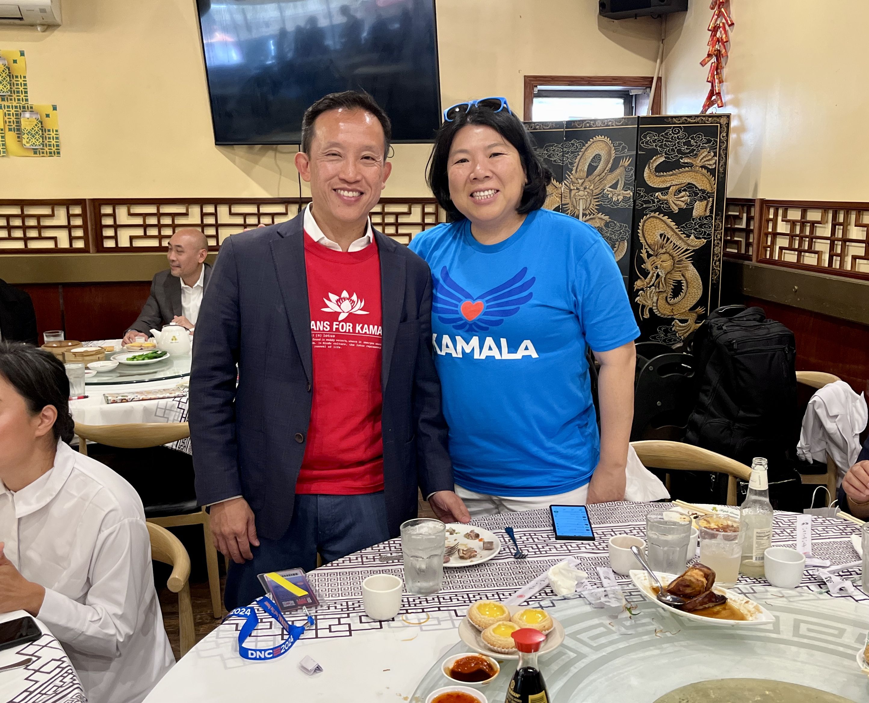 two people at a chinese restaurant