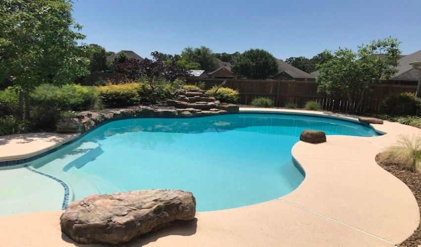 backyard pool oasis