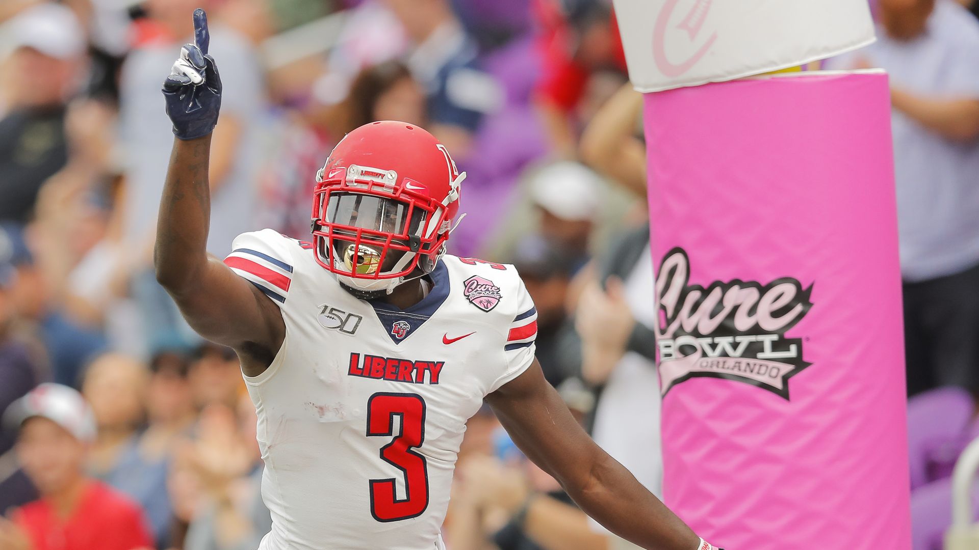 Liberty football player