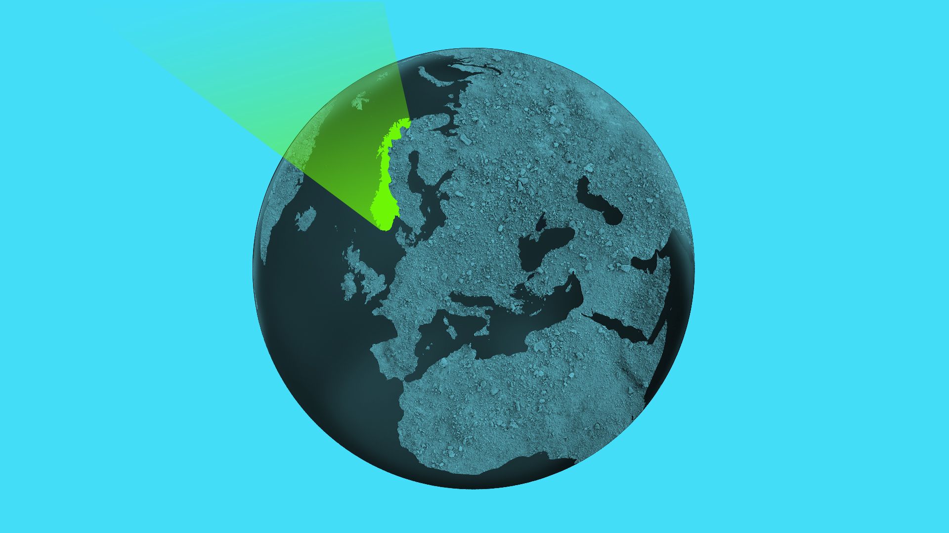 Illustration for story about Norway's efforts to fight climate change
