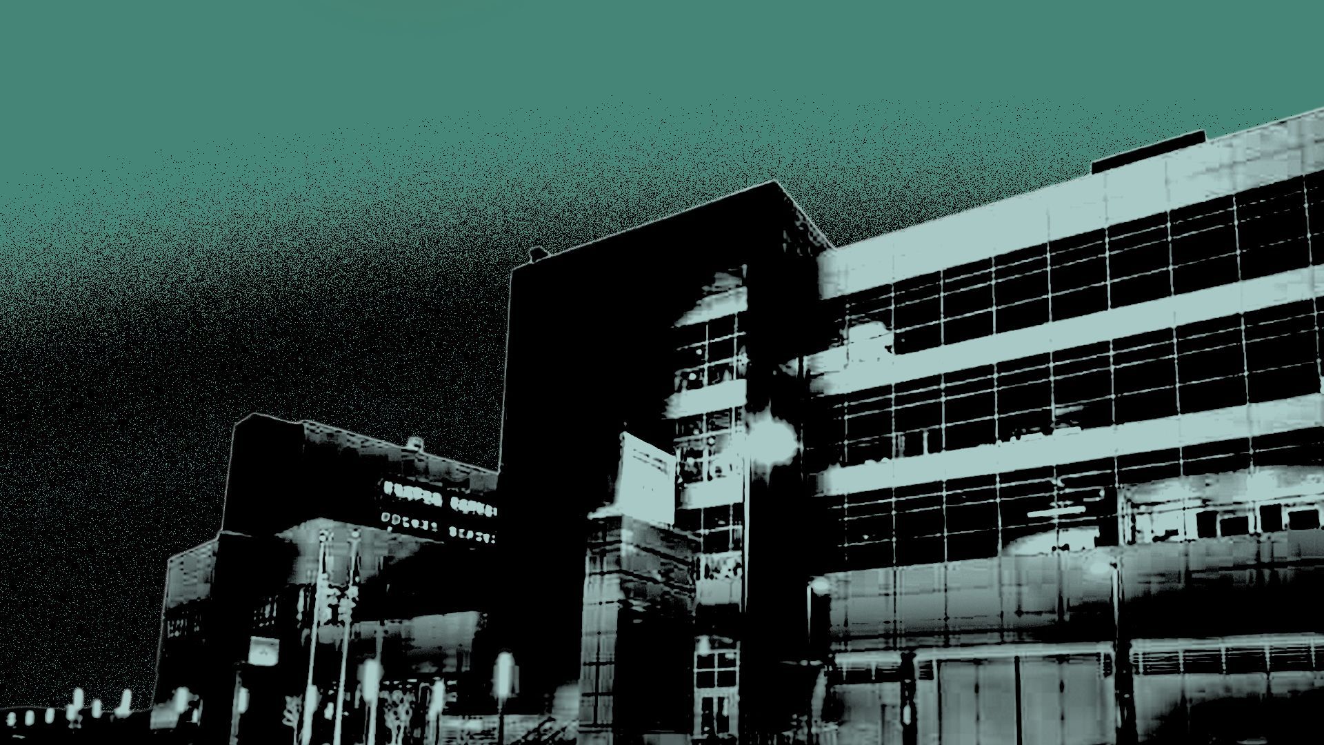 Photo illustration of the Orleans Justice Center.