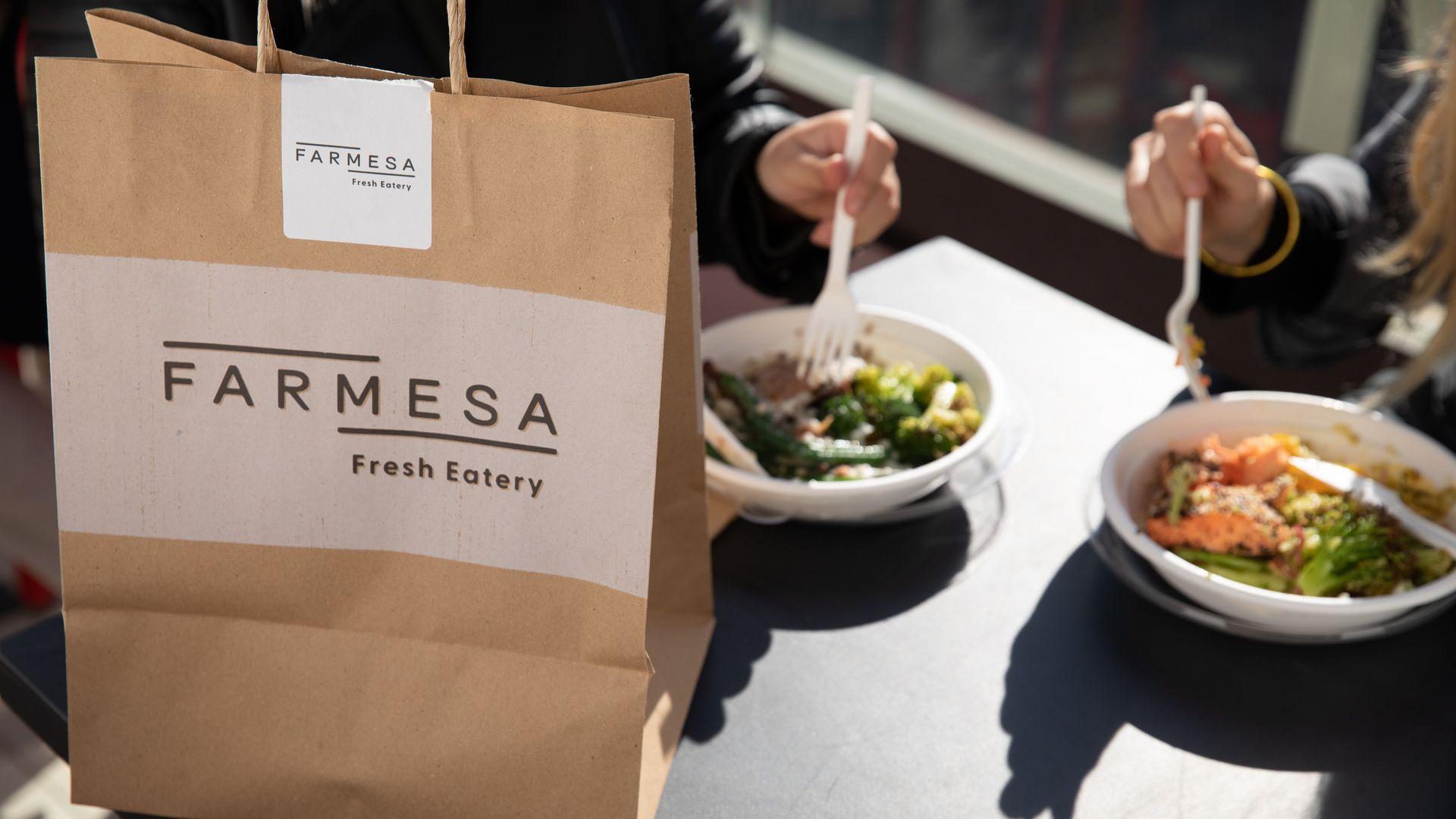 Farmesa logo on a take out bag. Photo: Chipotle