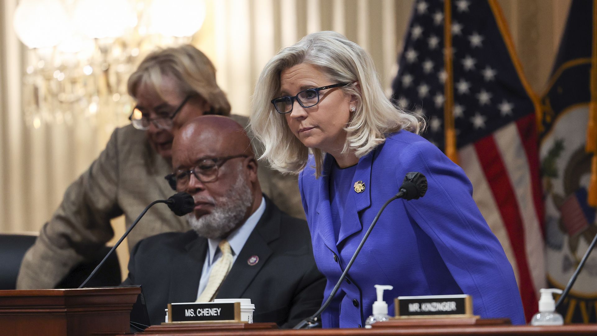Liz Cheney and Bennie Thompson first jan 6 hearing
