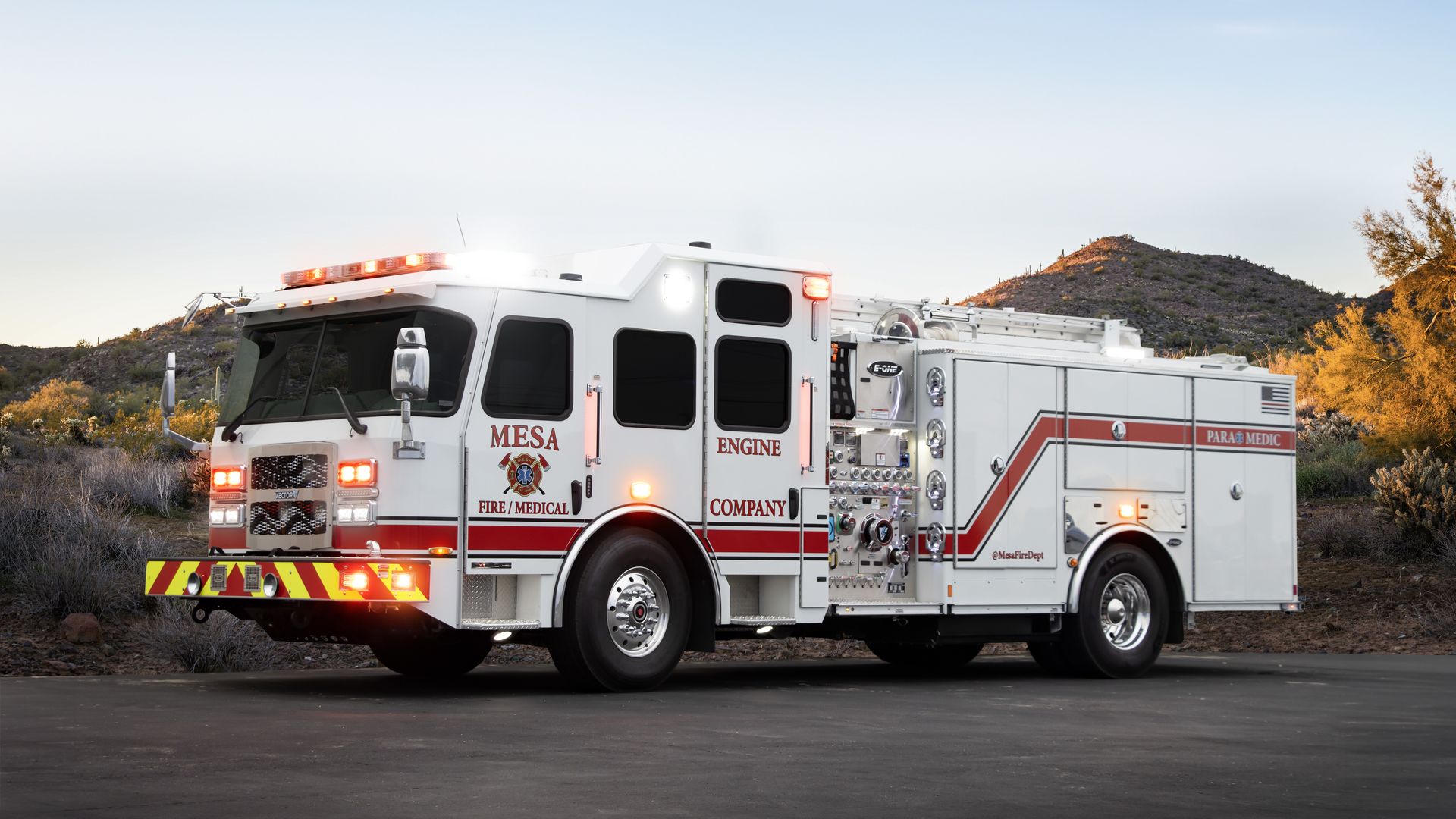 Mesa debuts Arizona's first fully electric fire truck - Axios Phoenix