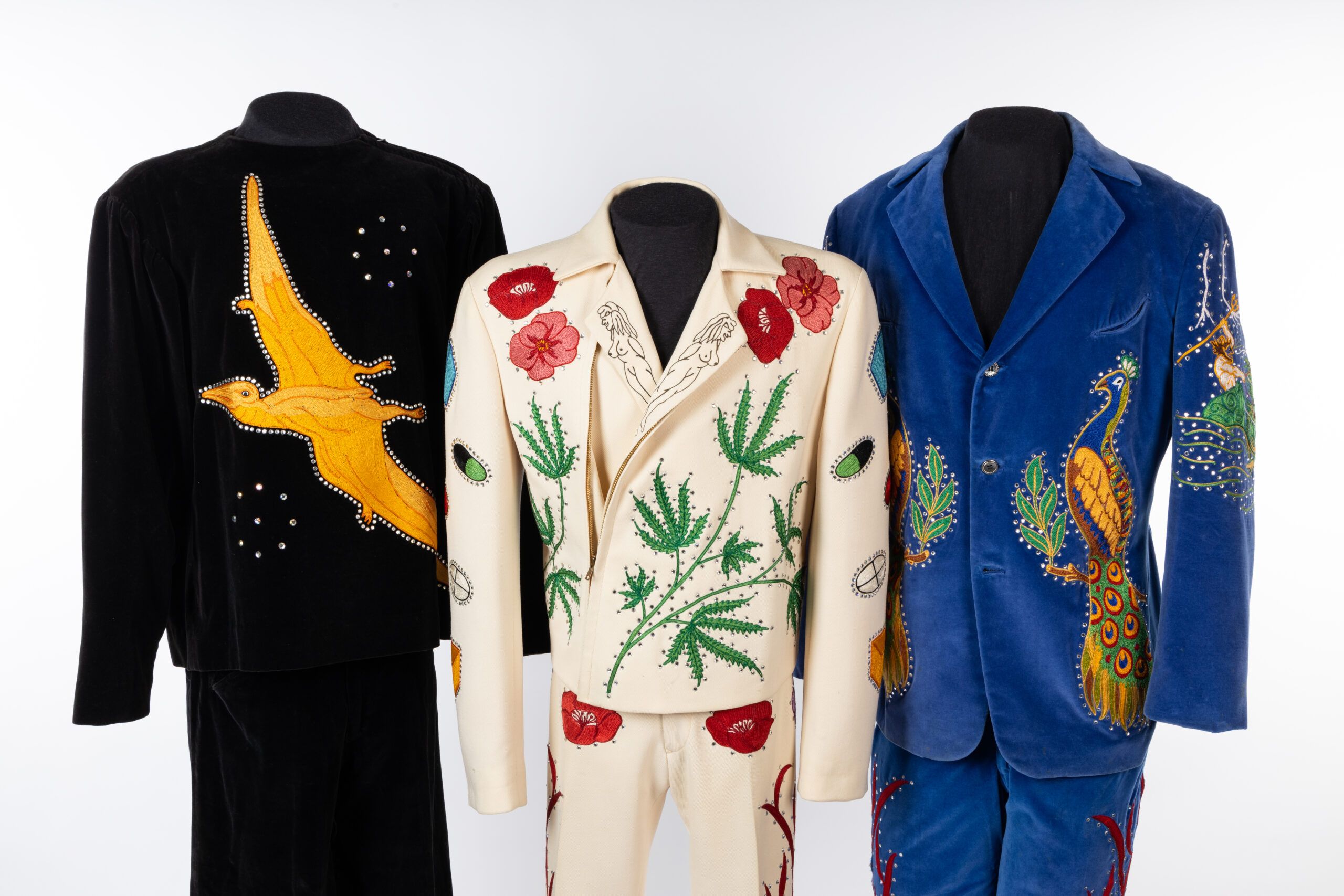 Flying Burrito Brothers' stage outfits.