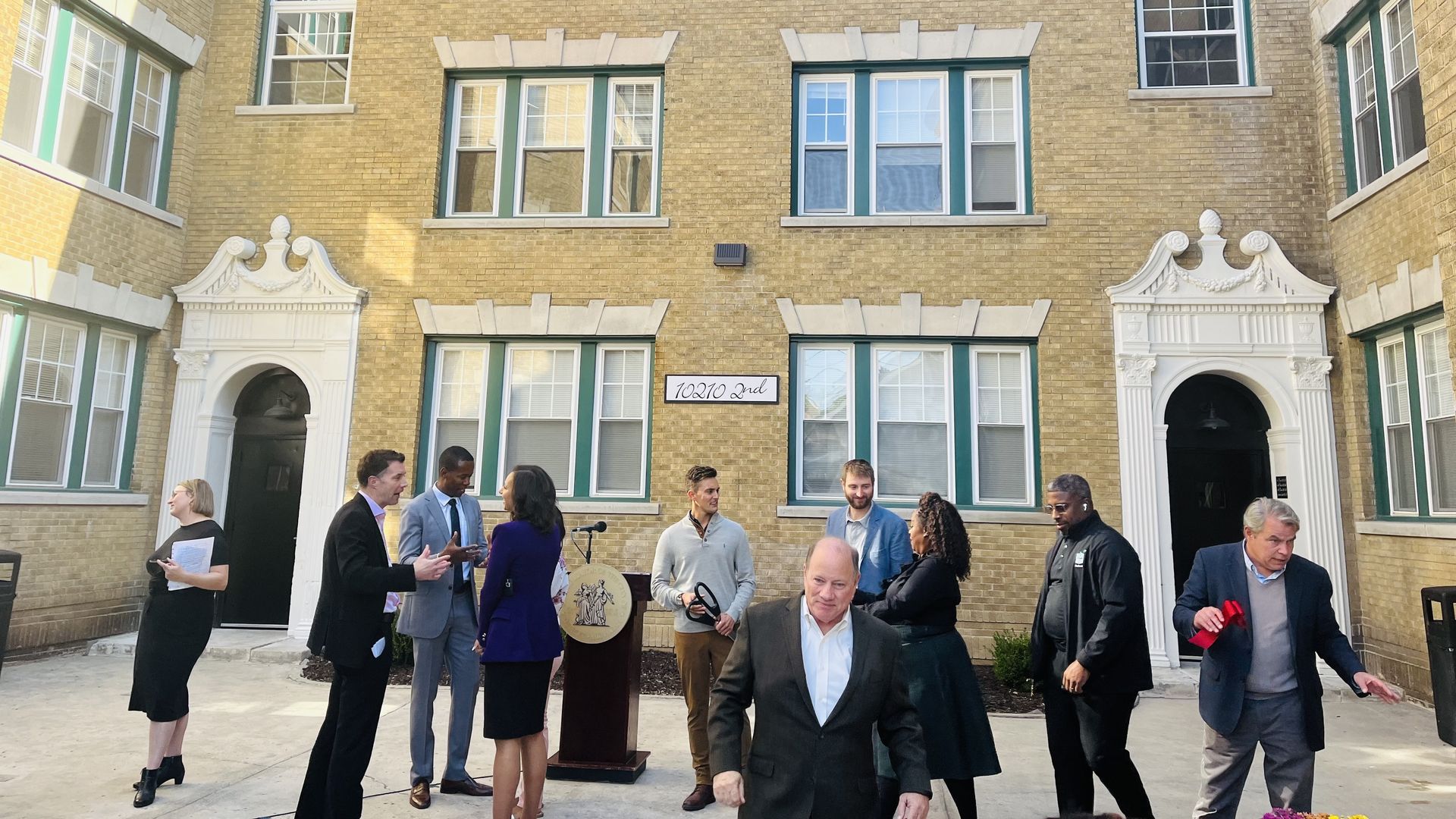 Officials celebrate The Charlotte's renovation.