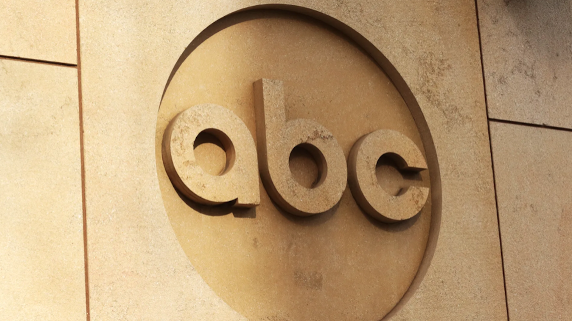 An ABC logo on a wall