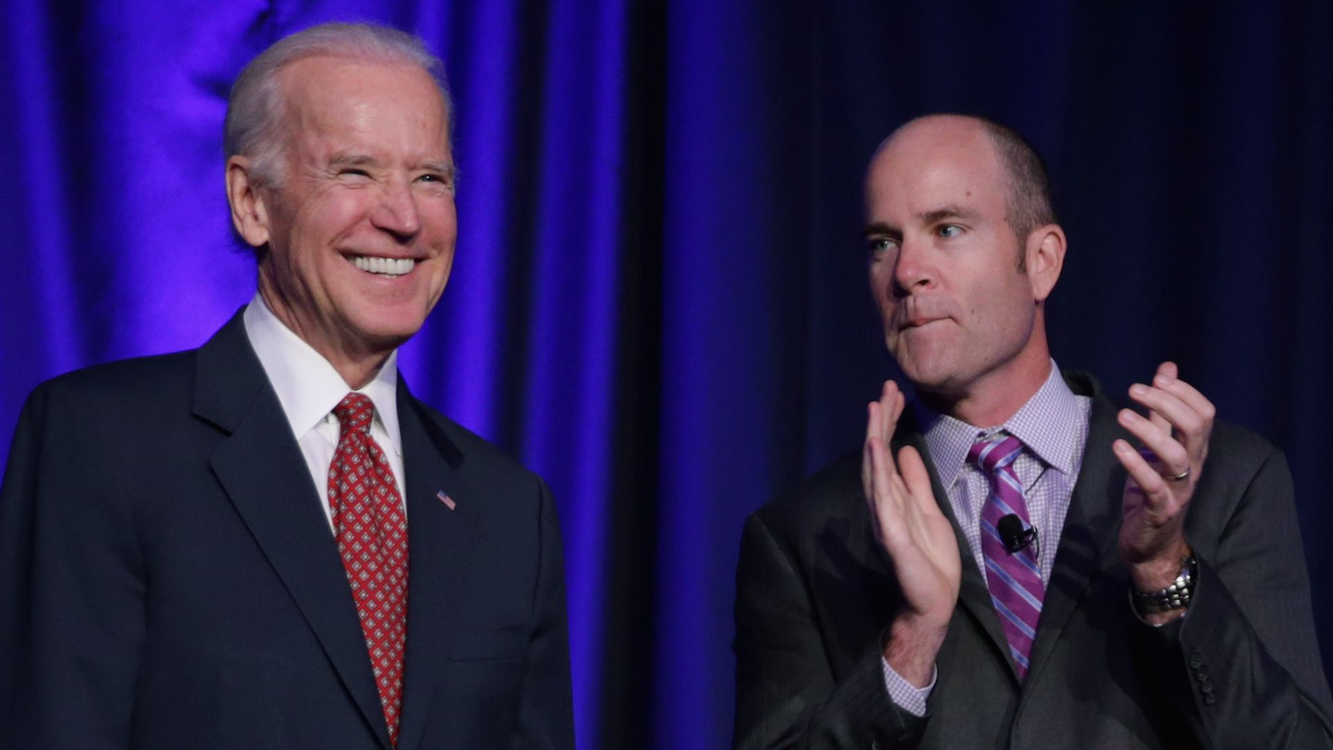Former Vice President Joe Biden and Sierra Club Executive Director Michael Brune