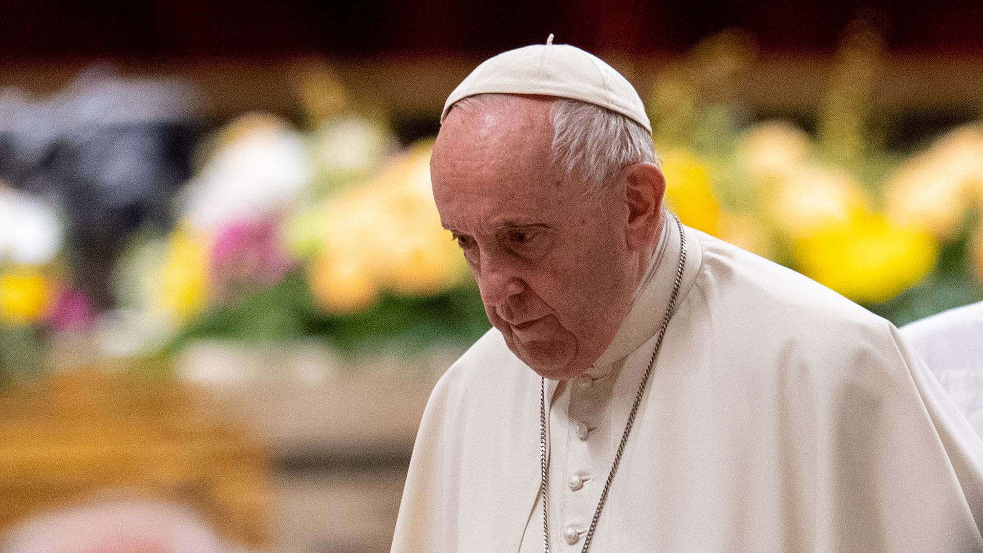 Pope Francis in the Vatican on April 15. 