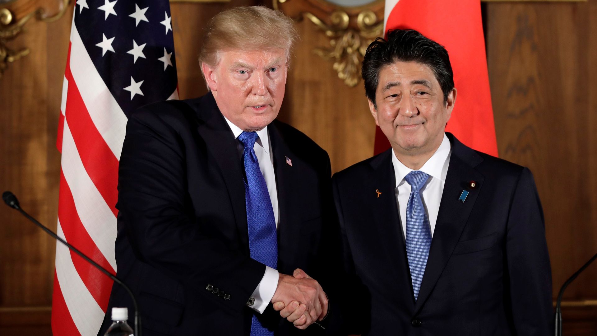 President Trump and Japanese Prime Minister Abe.