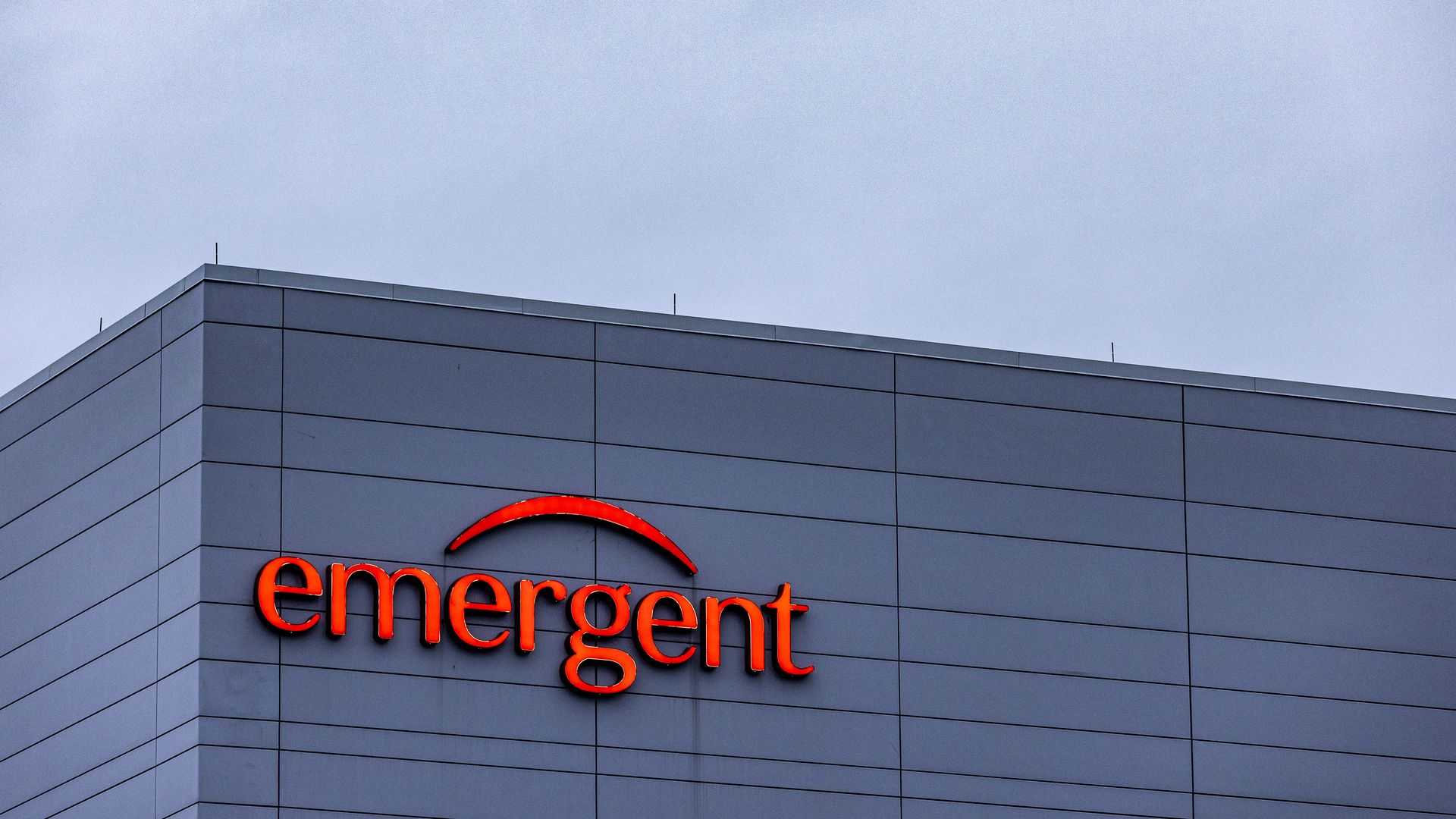 The Emergent BioSolutions plant in Baltimore, Maryland.