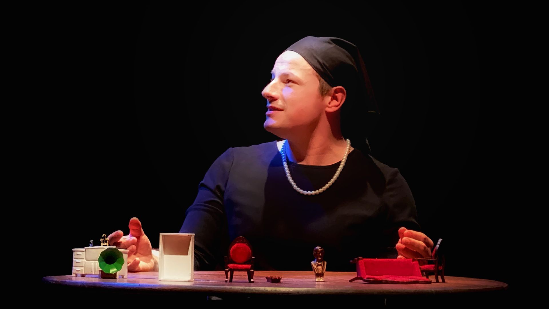 RP McLaughlin during a rehearsal of "I Am My Own Wife."