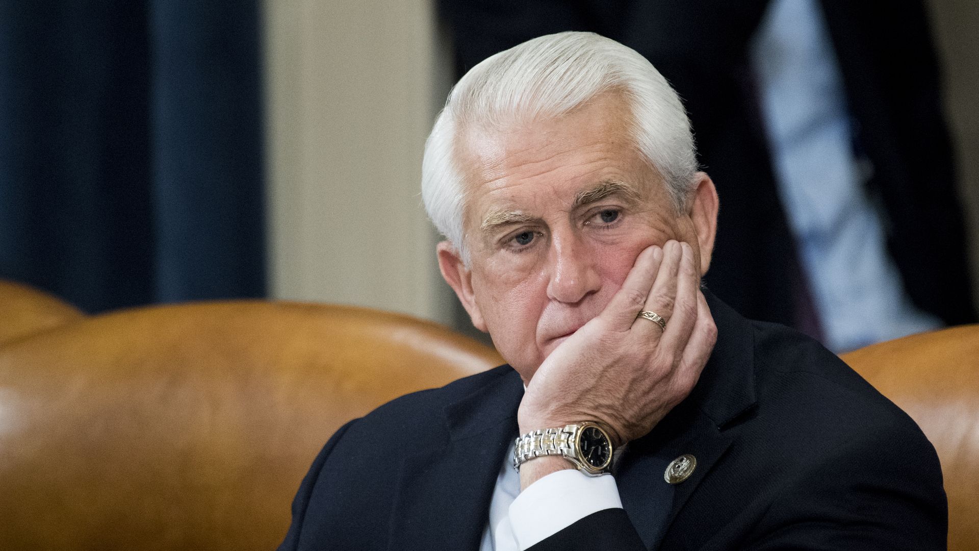 UNITED STATES - NOVEMBER 8: Rep. Dave Reichert, R-Wash., looks on as the House Ways and Means Committee marks up tax reform legislation in the Longworth House Office Building on Wednesday, Nov. 8, 2017.