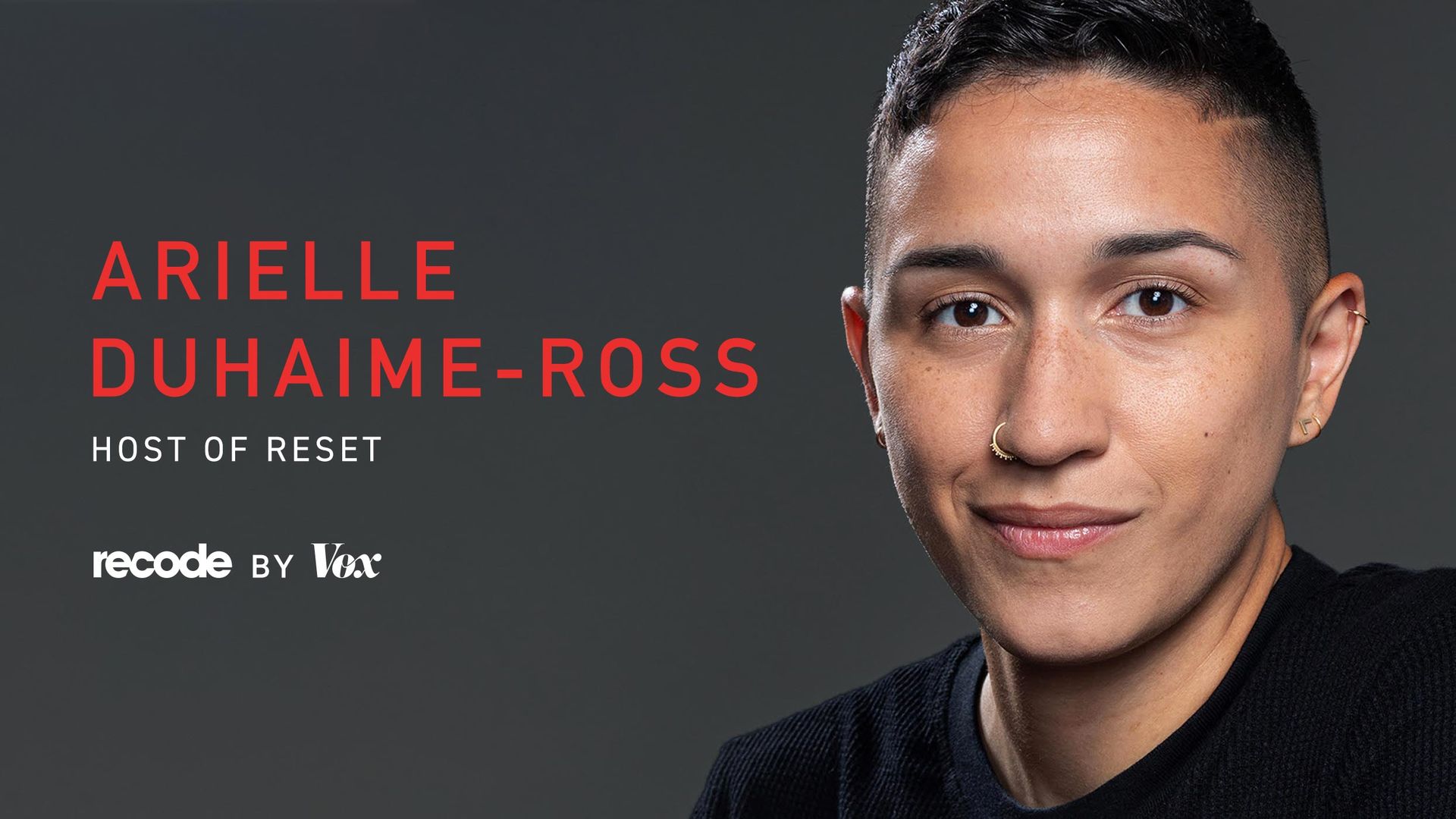 A promotional image for the podcast Reset with host Arielle Duhaime-Ross