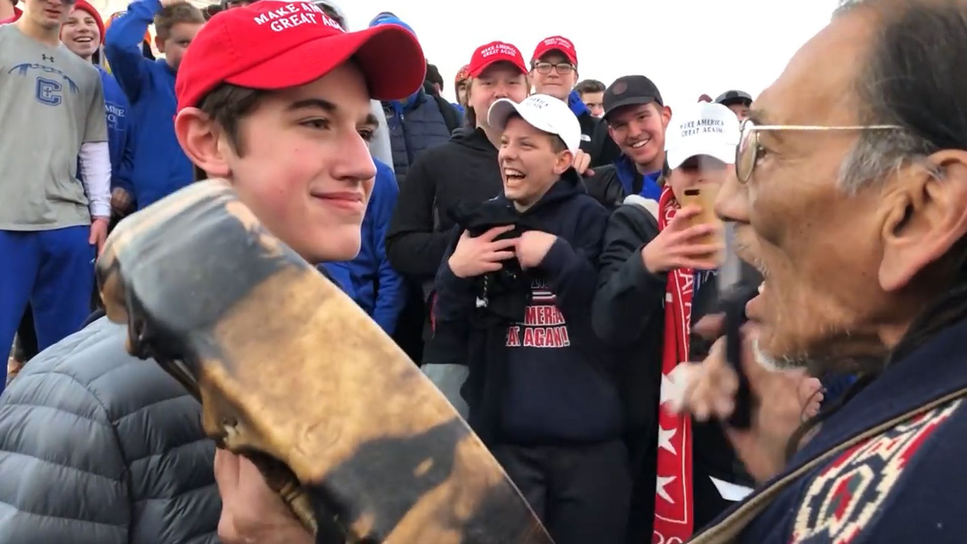 the teen’s encounter with a Native American activist on the steps of the Lincoln Memorial