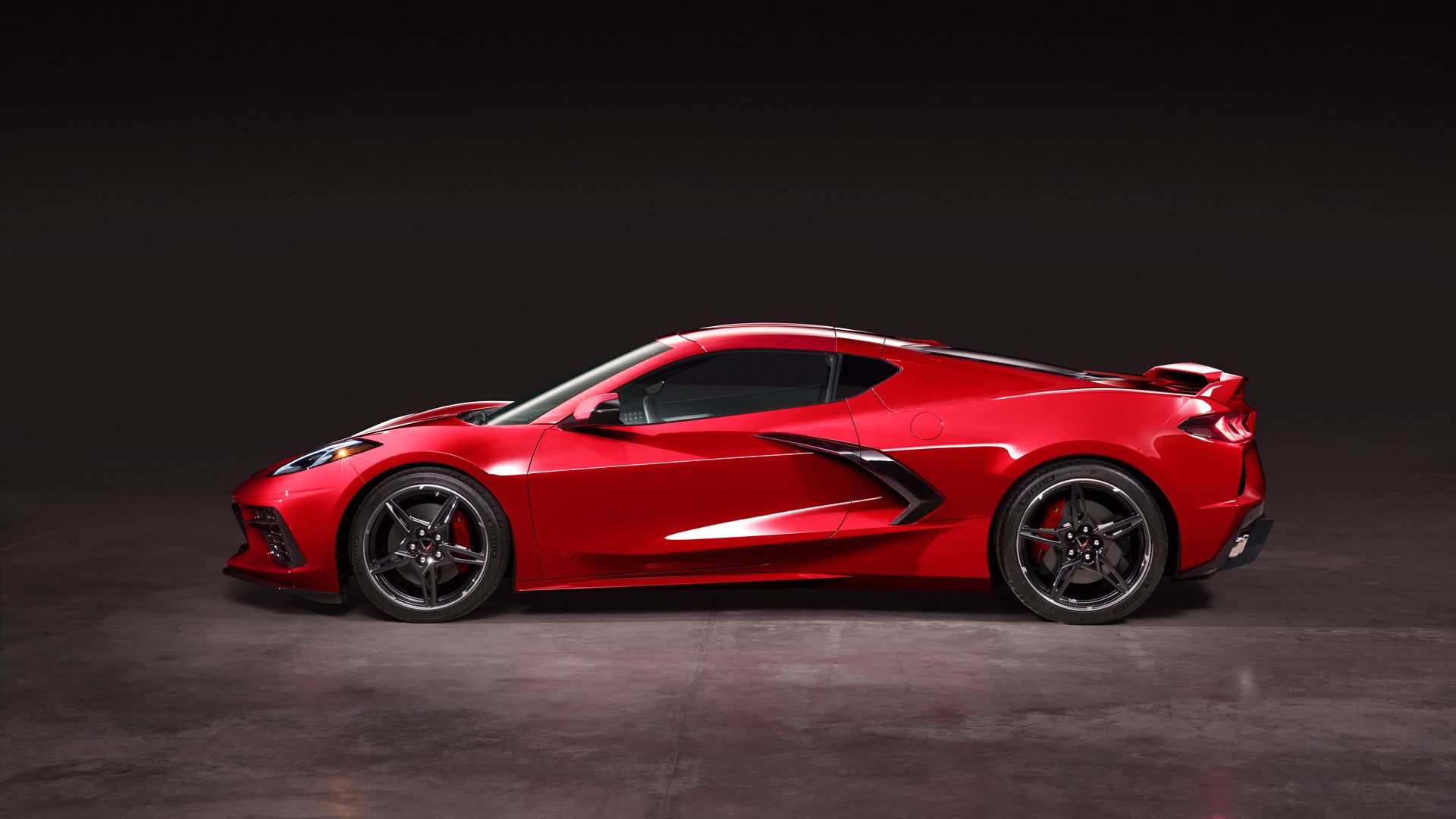 Image of red 2020 Chevrolet Corvette Stingray