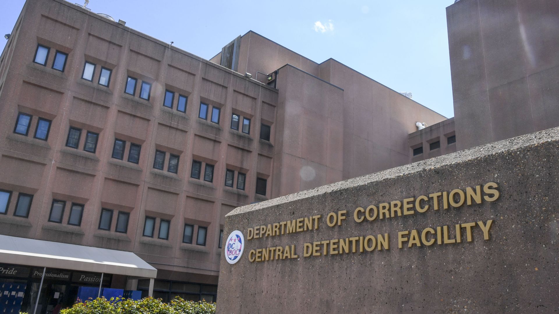 Exterior photo of the D.C. jail