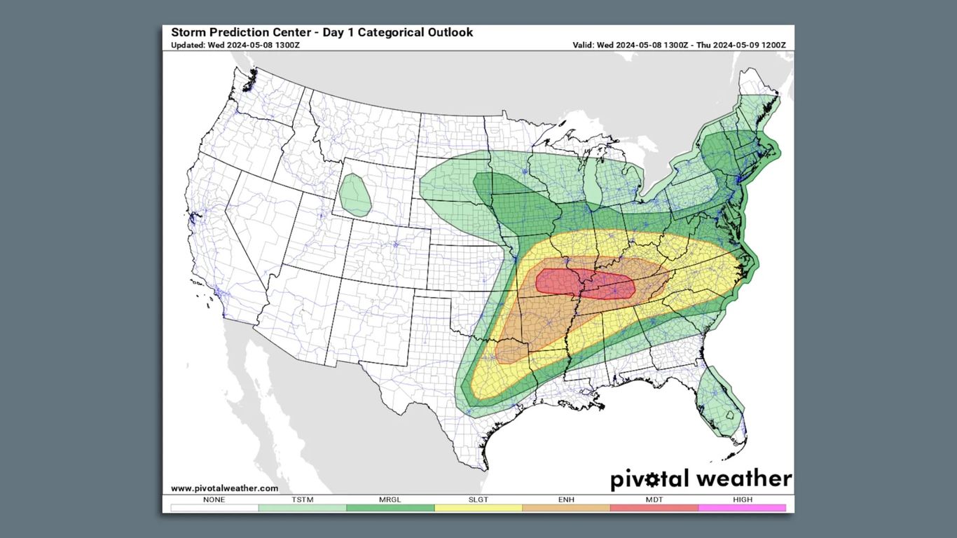 Tornadoes and severe storms hit Middle Tennessee - Axios Nashville