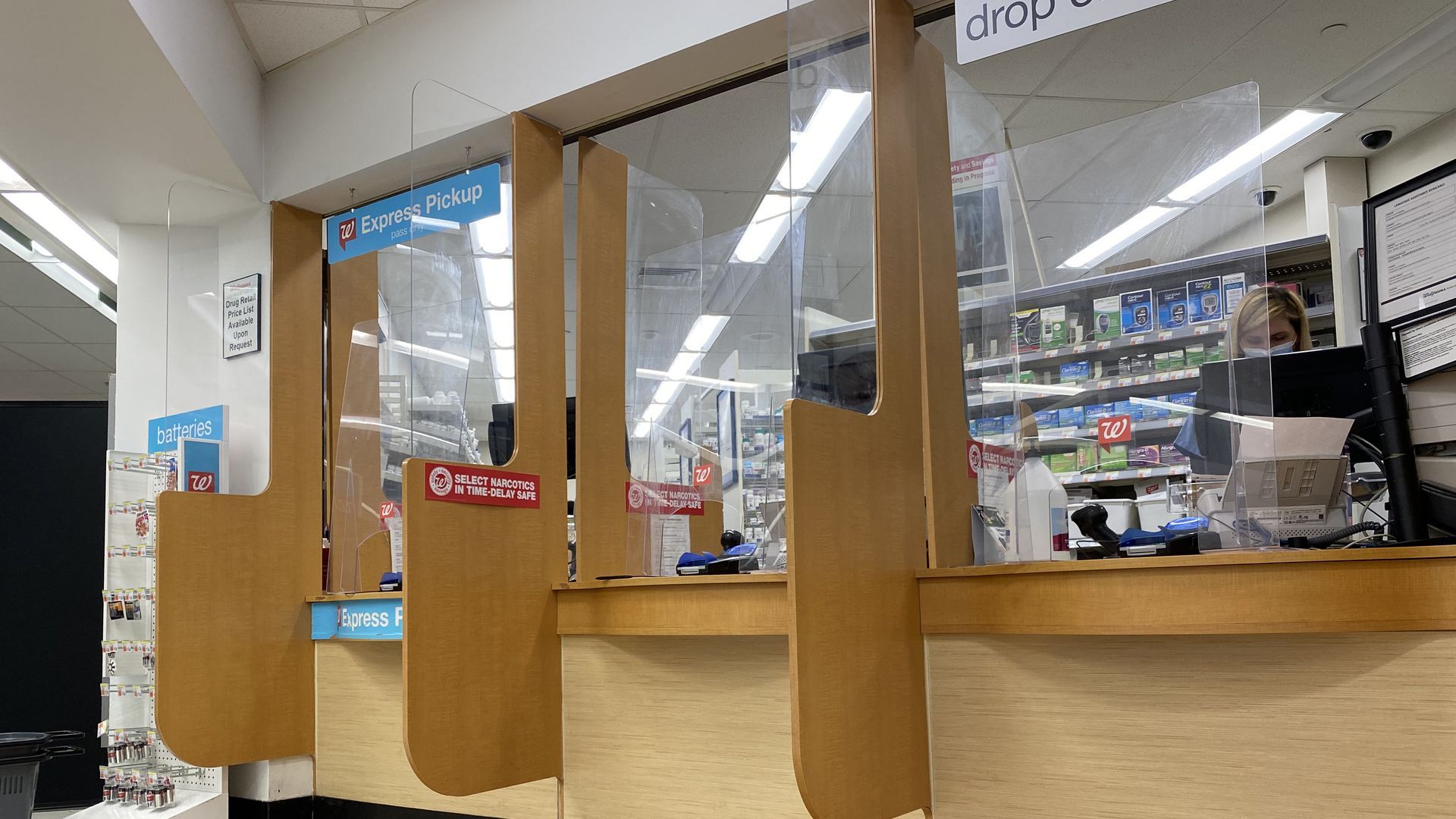 An image of a pharmacy counter.