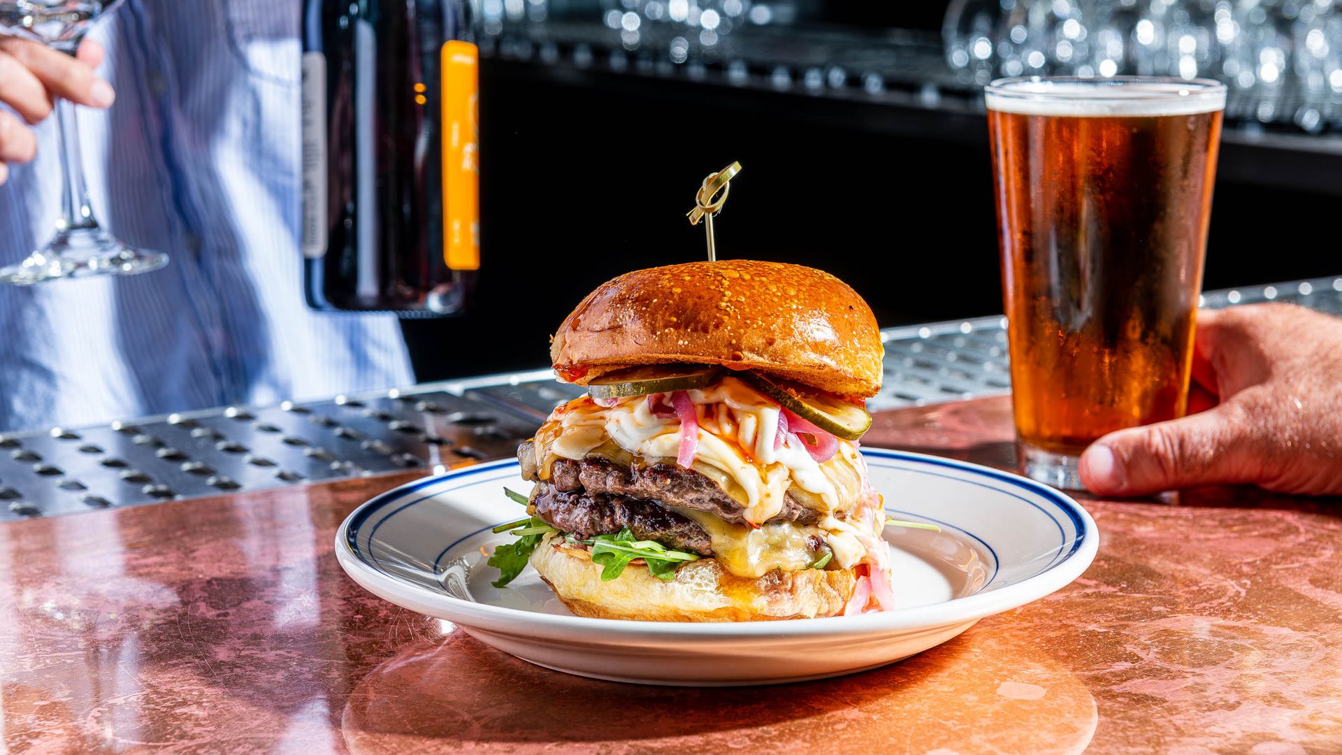 The Proper Burger at Duke's Grocery in Washington, DC on May 30, 2023 (Photo by Rey Lopez for The Washington Post via Getty Images)