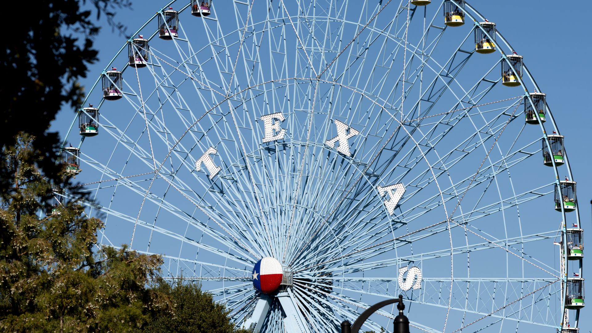 A photo of the ferris wheel at the State Fair of Texas