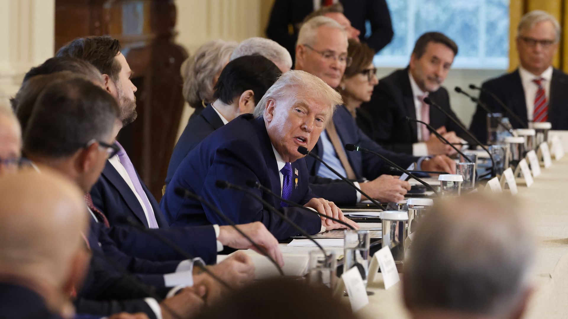 Trump talks with oil execs