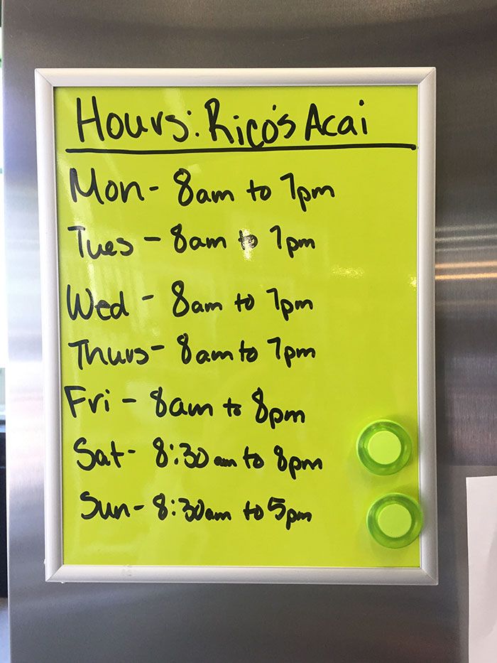 rico's-hours