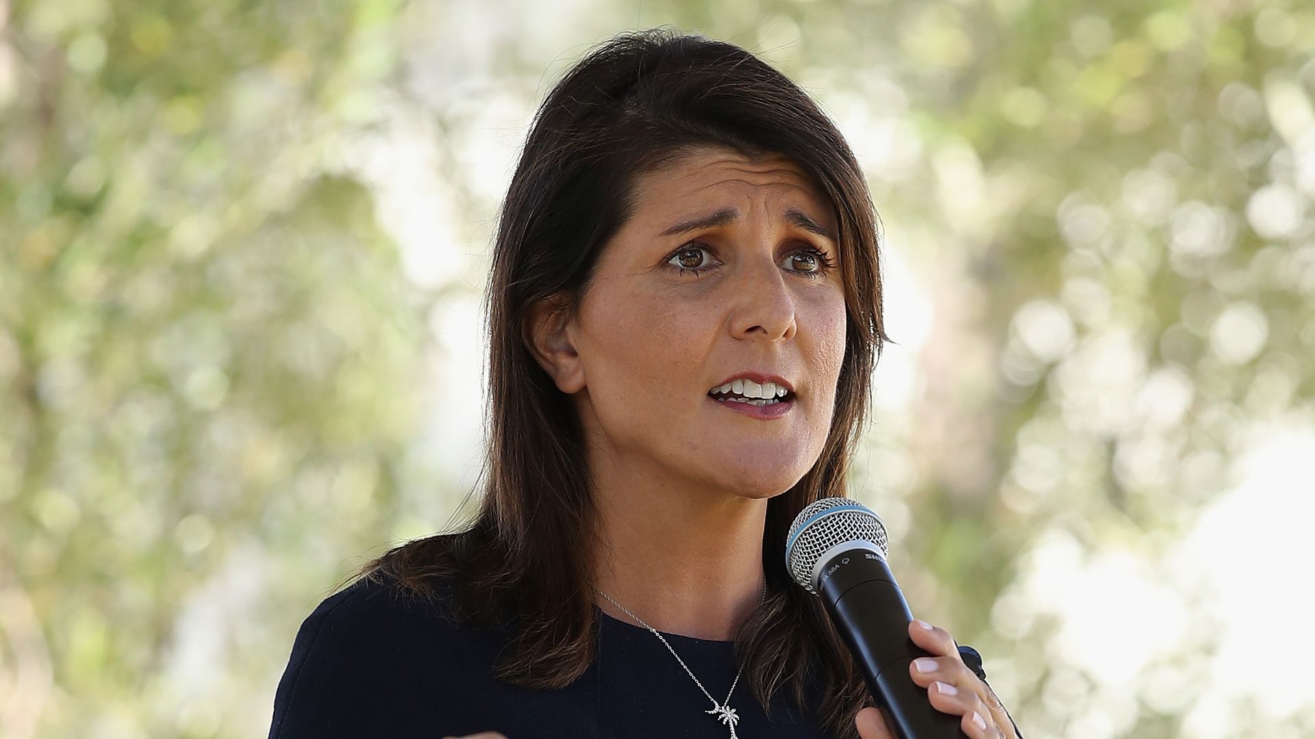 : Former U.N. Ambassador Nikki Haley speaks at a campaign event for U.S. Sen. Martha McSally (R-AZ)