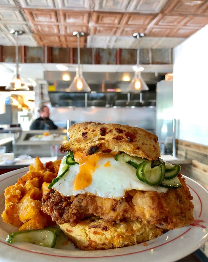 Chicken Biscuit at N.C. Red