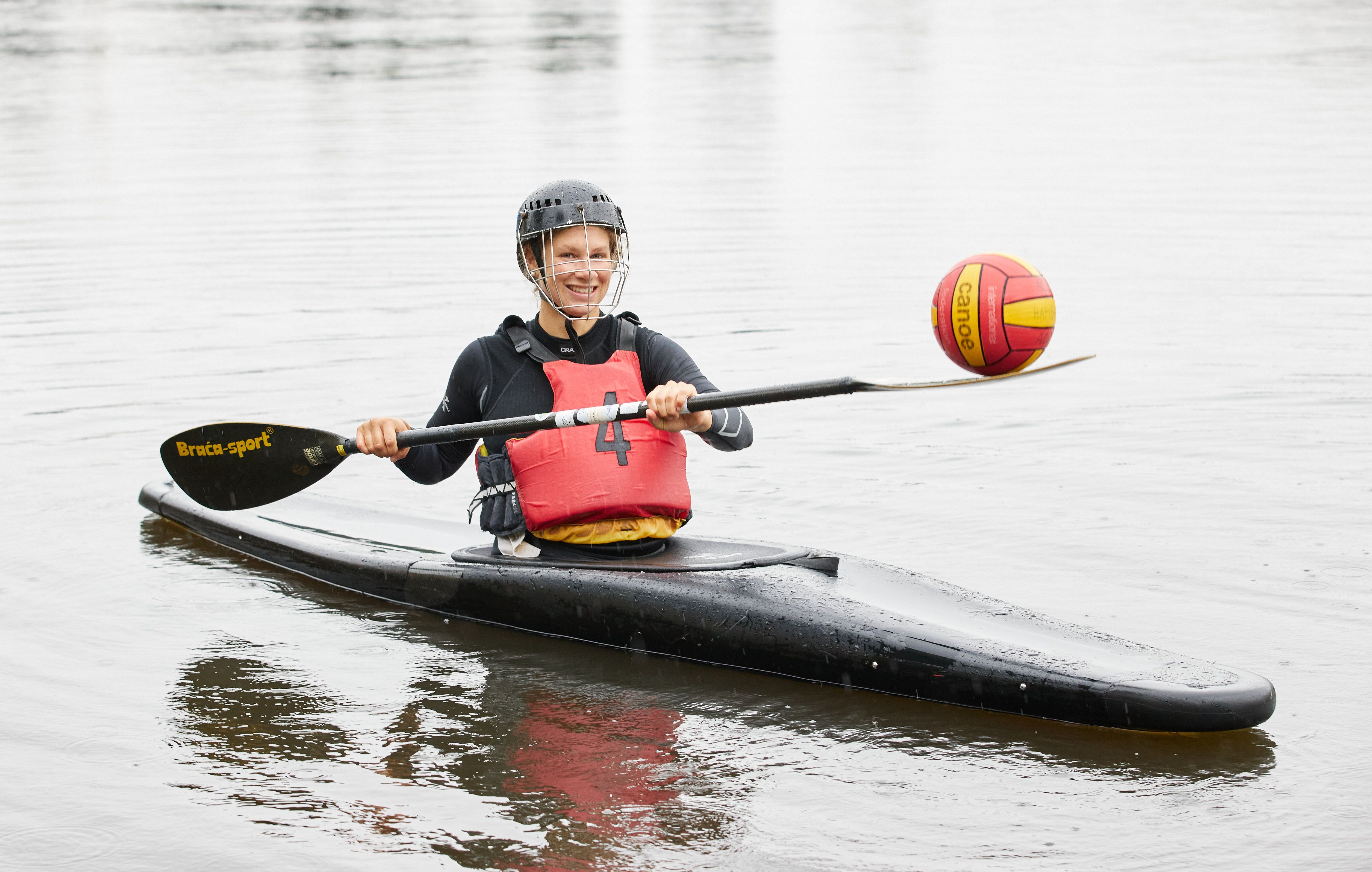 Canoe polo player