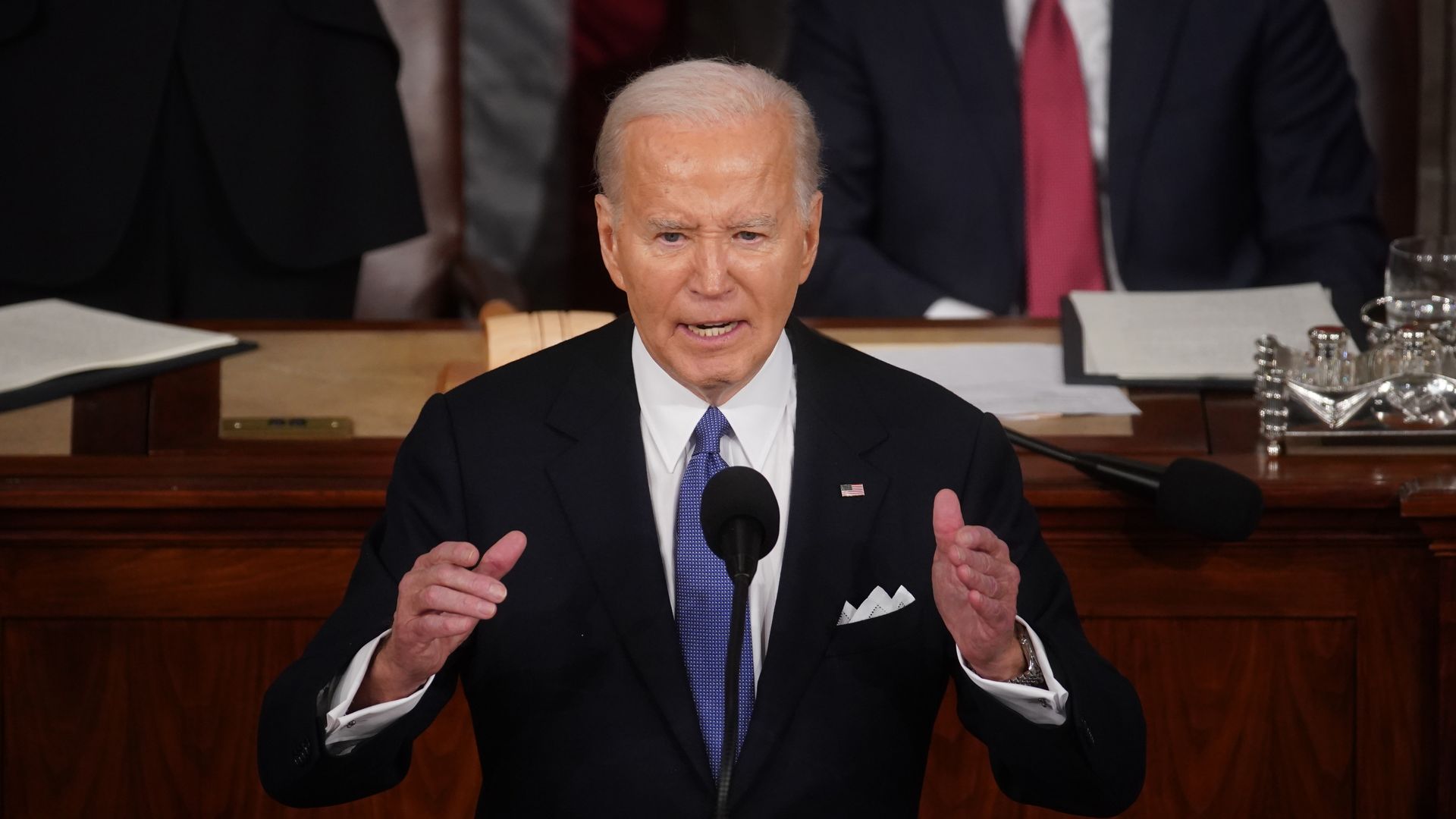 Photo of President Biden in Congress. 