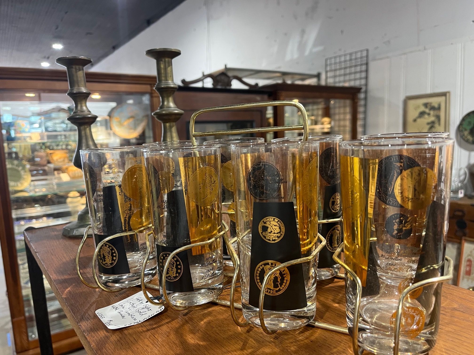 Old glasses for sale.