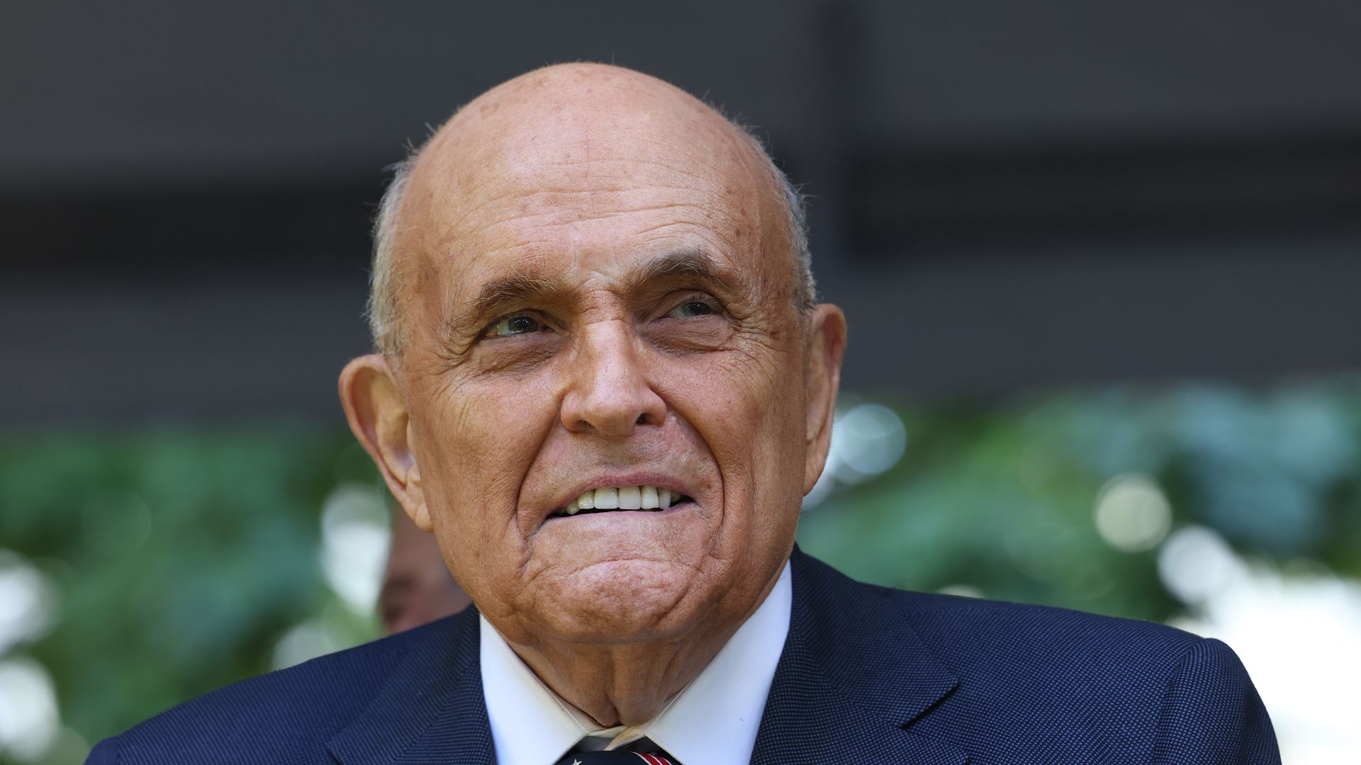 : Former NYC Mayor Rudy Giuliani attends the annual 9/11 Commemoration Ceremony at the National 9/11 Memorial and Museum on September 11, 2024 in New York City. U.S. President Joe Biden, Democratic presidential nominee, U.S. Vice President Kamala Harris, Republican presidential nominee, former U.S. 
