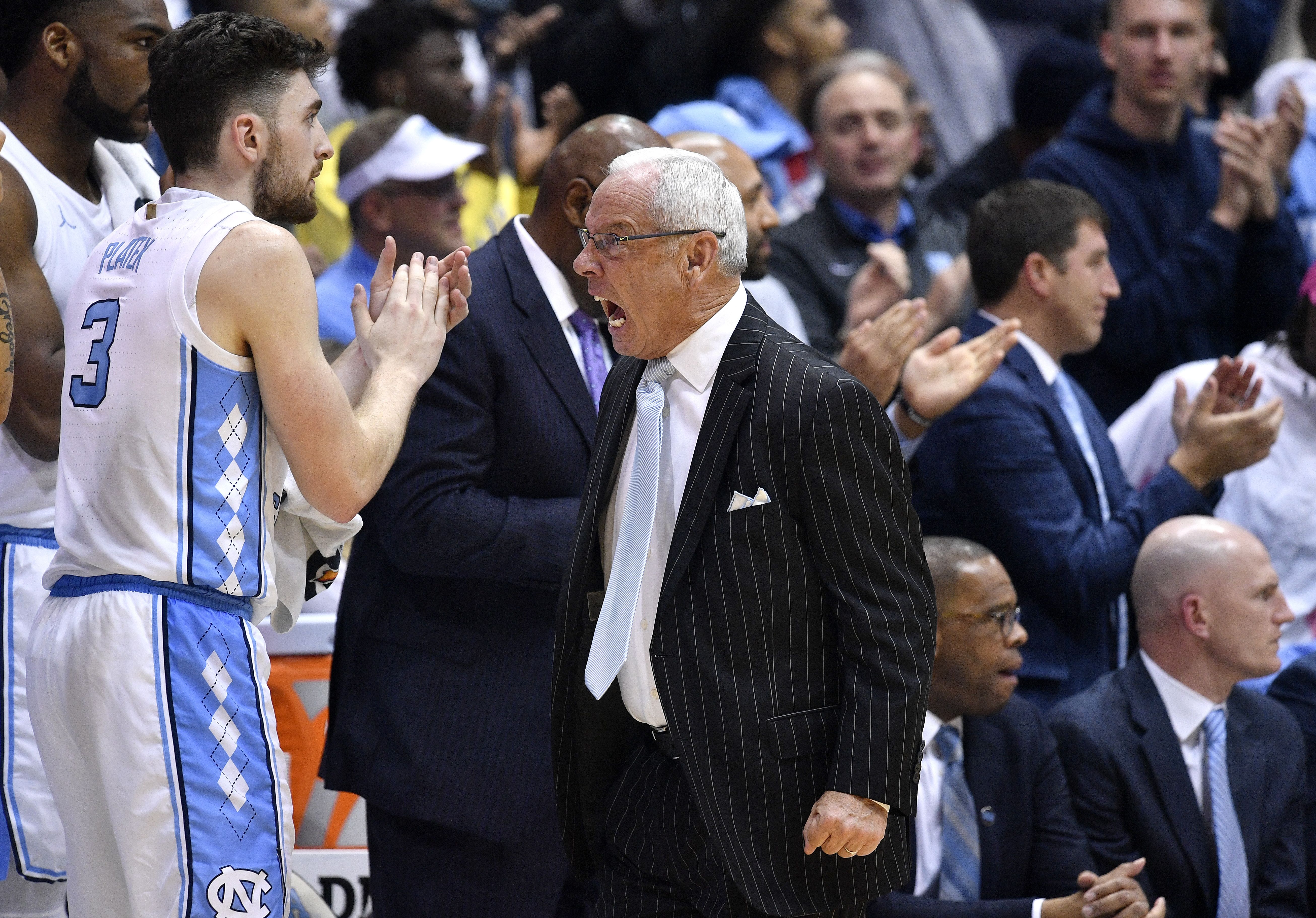Roy Williams yelling